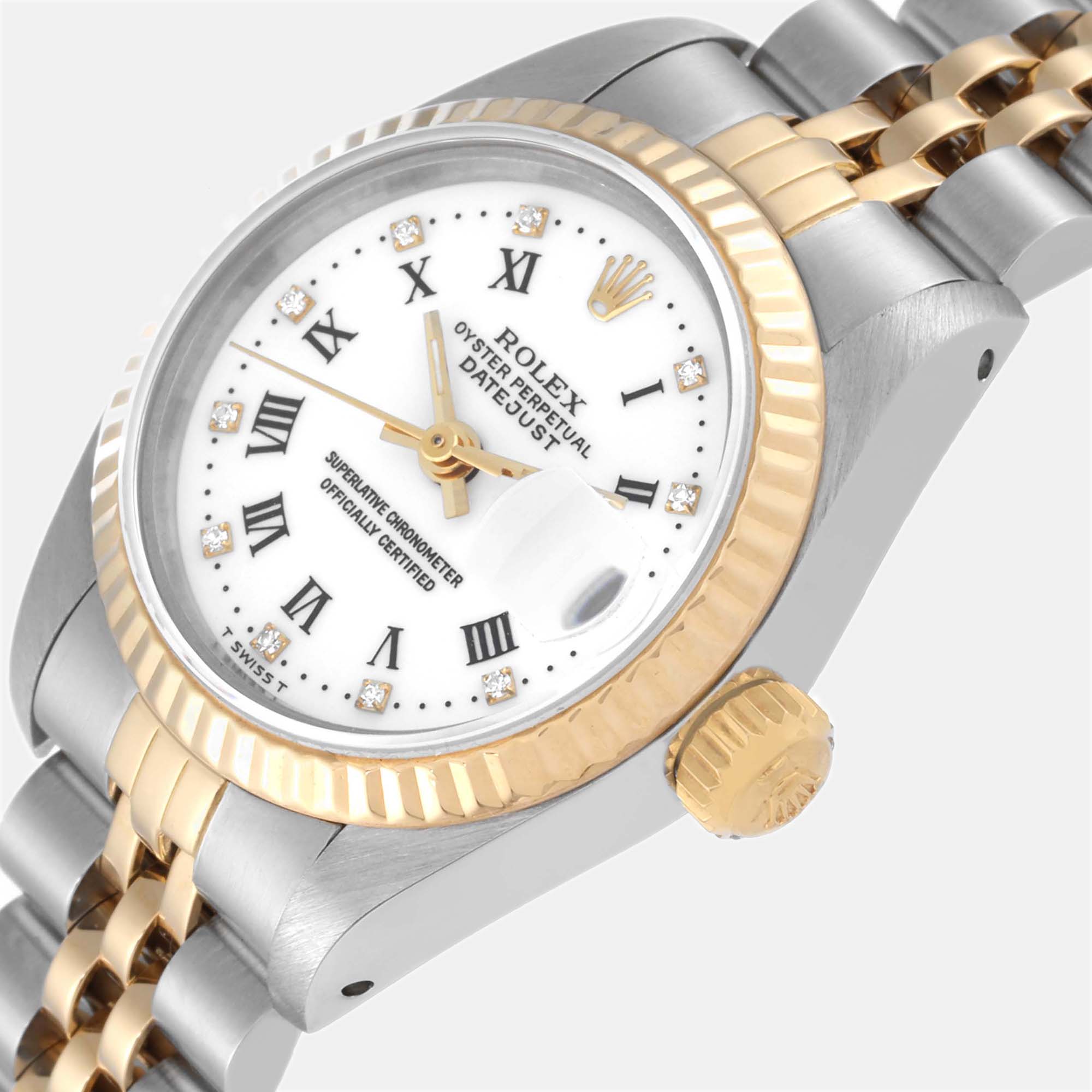 

Rolex Datejust Steel Yellow Gold White Dial Ladies Watch 69173 26 mm