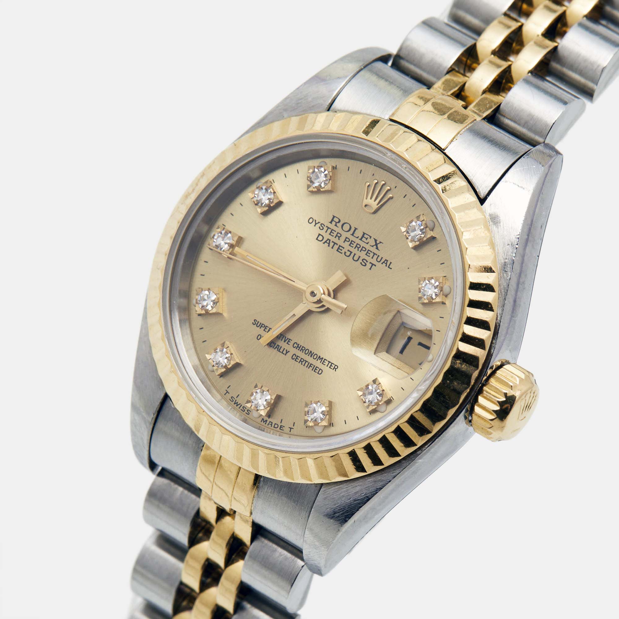 

Rolex Champagne Diamond, Gold