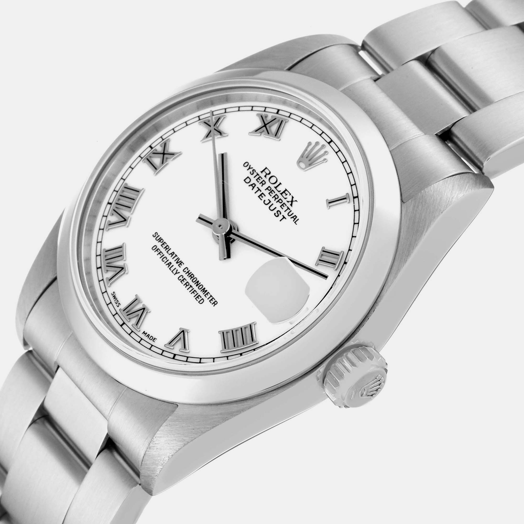 

Rolex Datejust Midsize White Dial Steel Ladies Watch 68240 31 mm