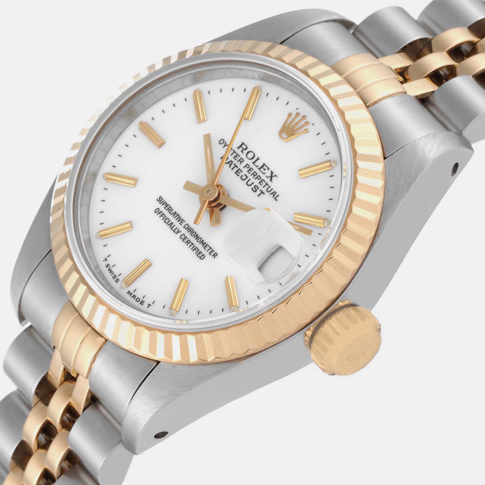 

Rolex Datejust White Dial Steel Yellow Gold Ladies Watch 69173 26 mm