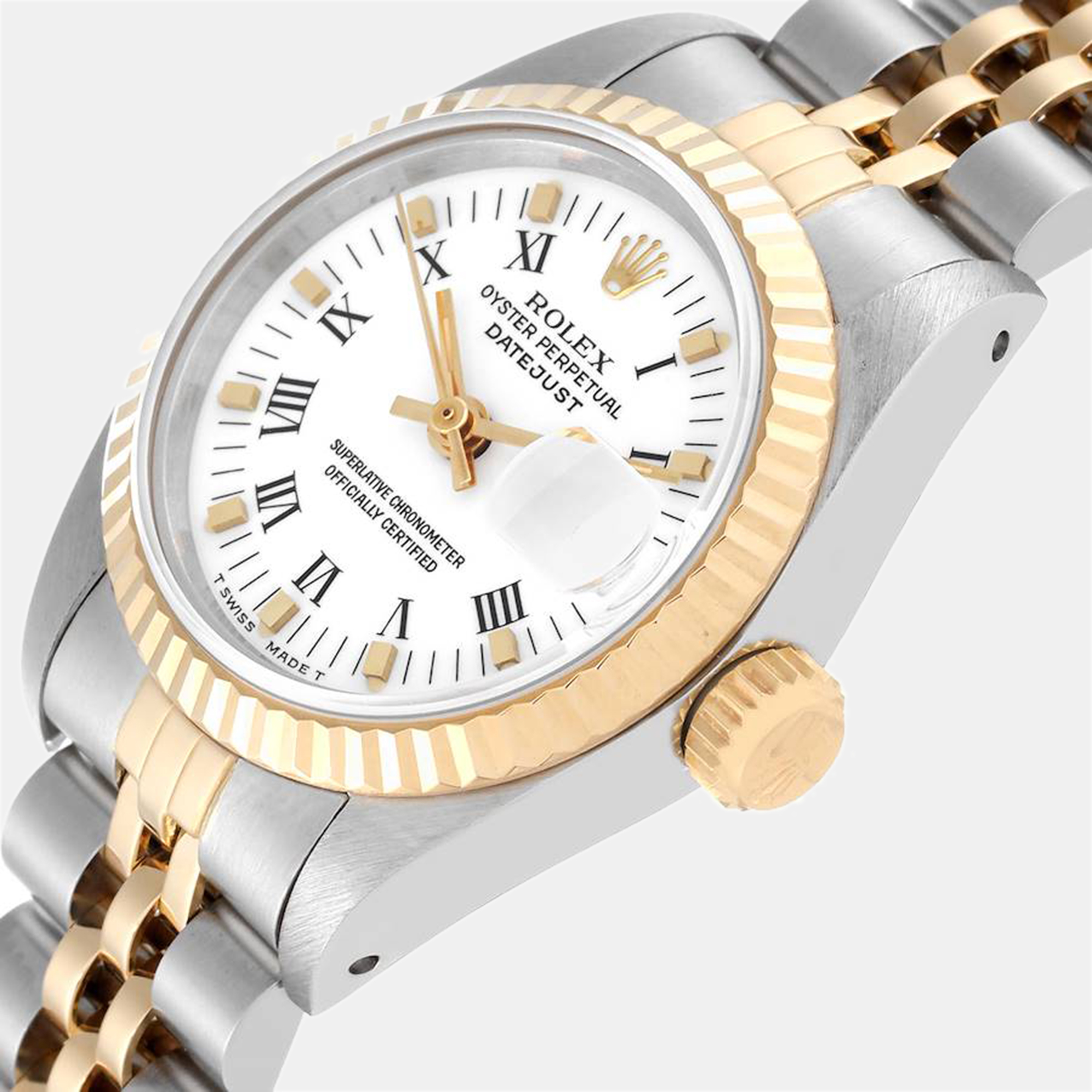 

Rolex Datejust Steel Yellow Gold White Dial Ladies Watch 69173 26 mm