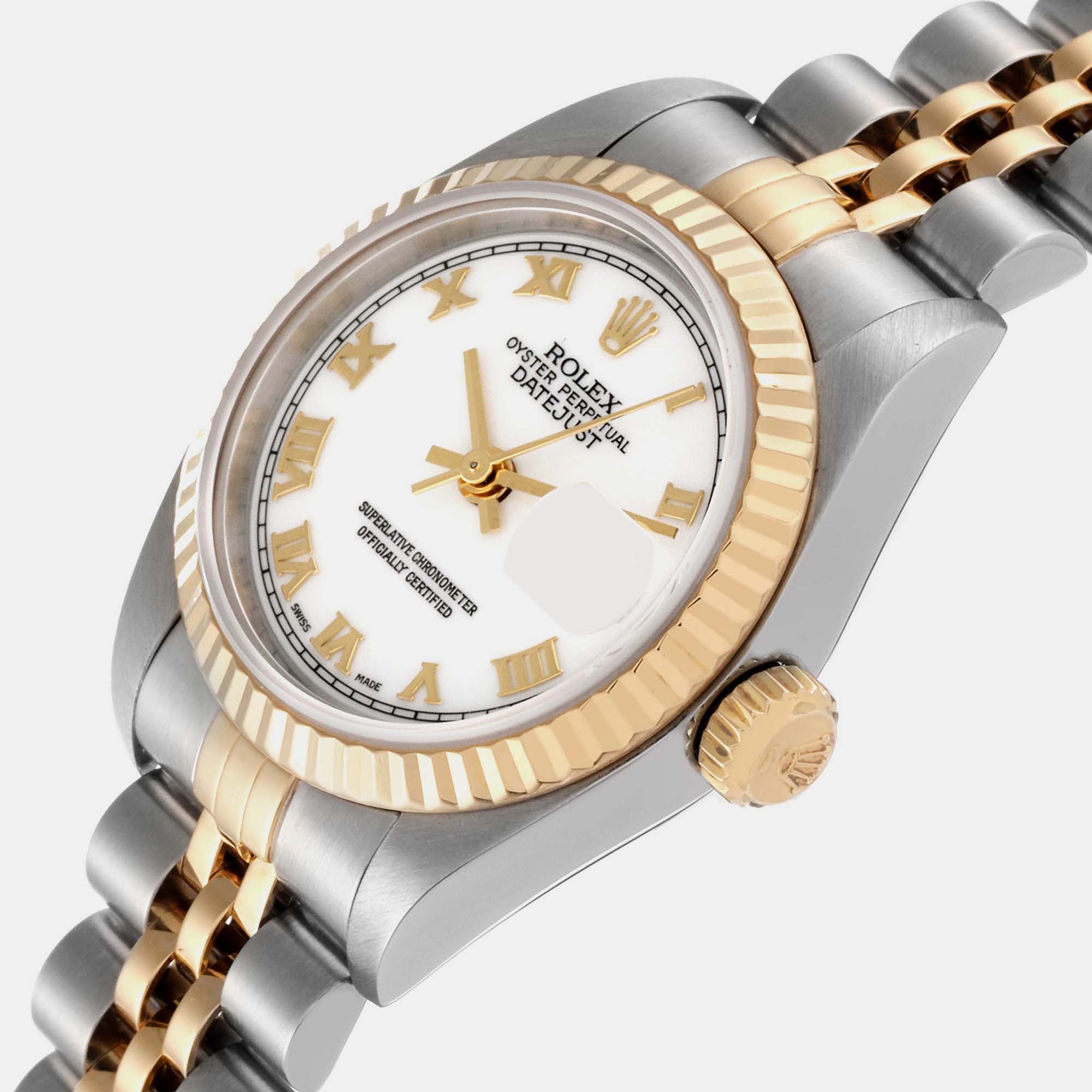 

Rolex Datejust Steel Yellow Gold White Dial Ladies Watch 79173 26 mm