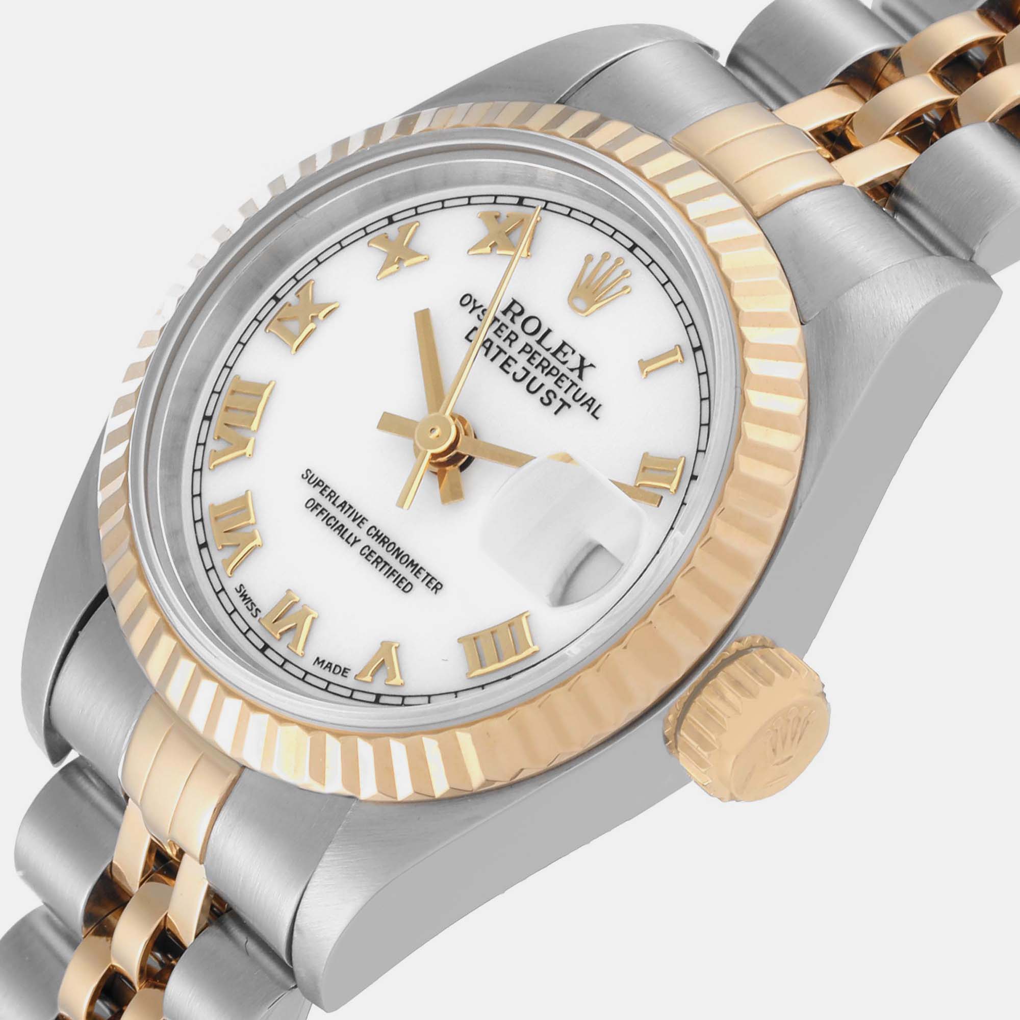 

Rolex Datejust White Dial Steel Yellow Gold Ladies Watch 69173 26 mm