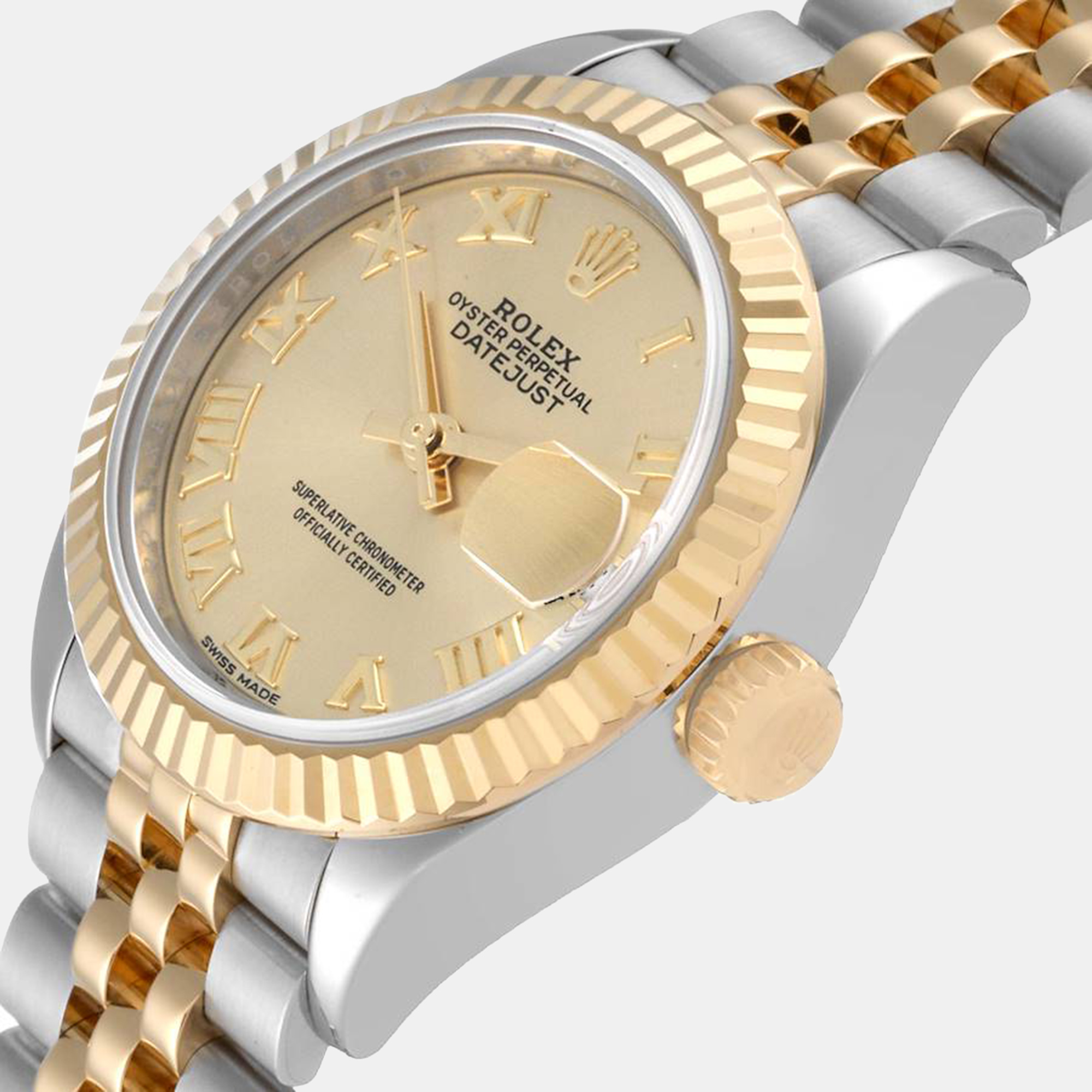 

Rolex Datejust Steel Yellow Gold Champagne Dial Ladies Watch 279173 28 mm