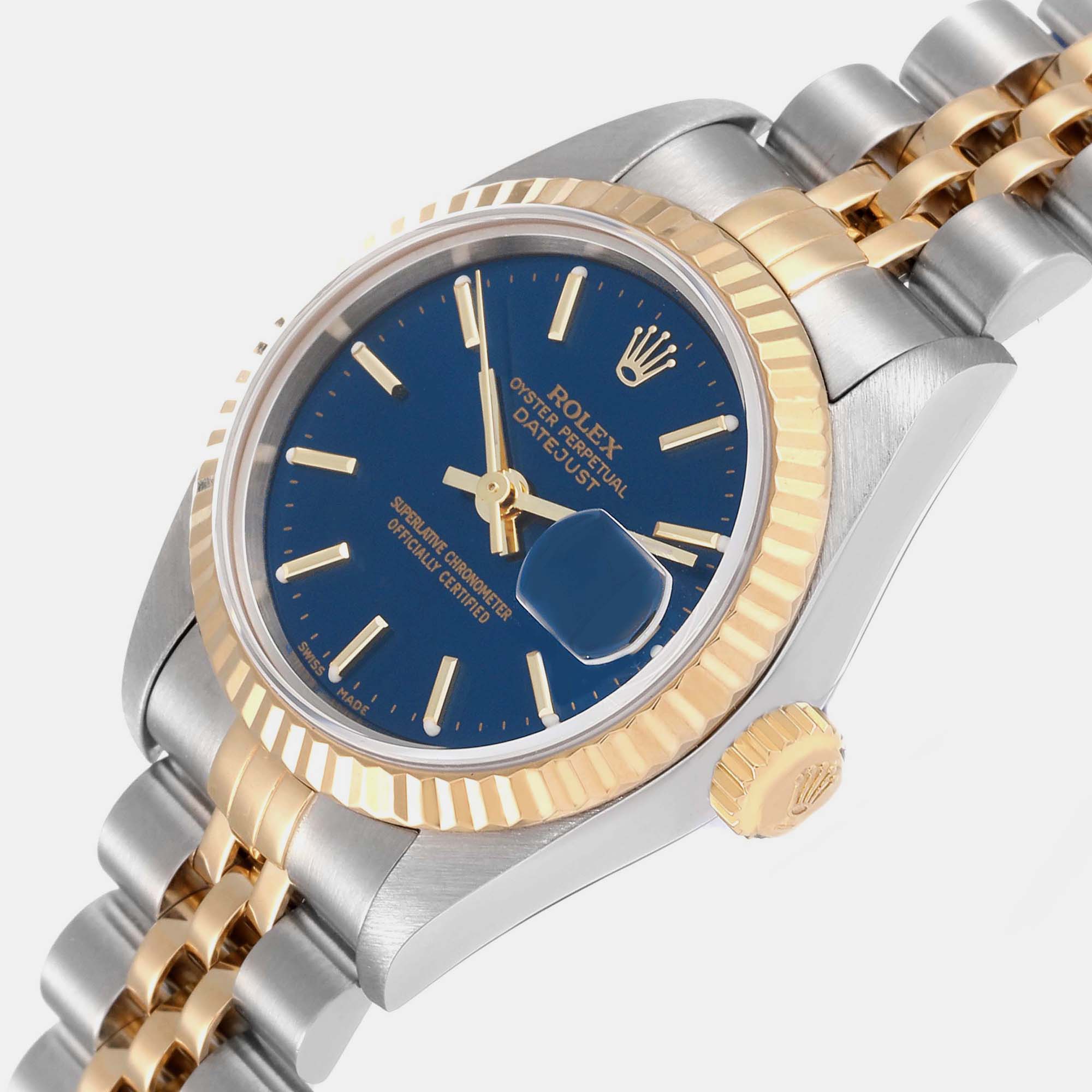 

Rolex Datejust Steel Yellow Gold Blue Dial Ladies Watch 79173 26 mm