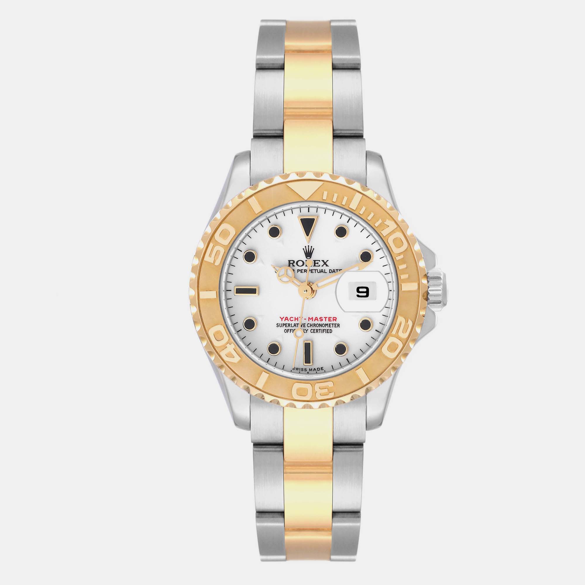 

Rolex Yachtmaster White Dial Steel Yellow Gold Ladies Watch 169623 29 mm