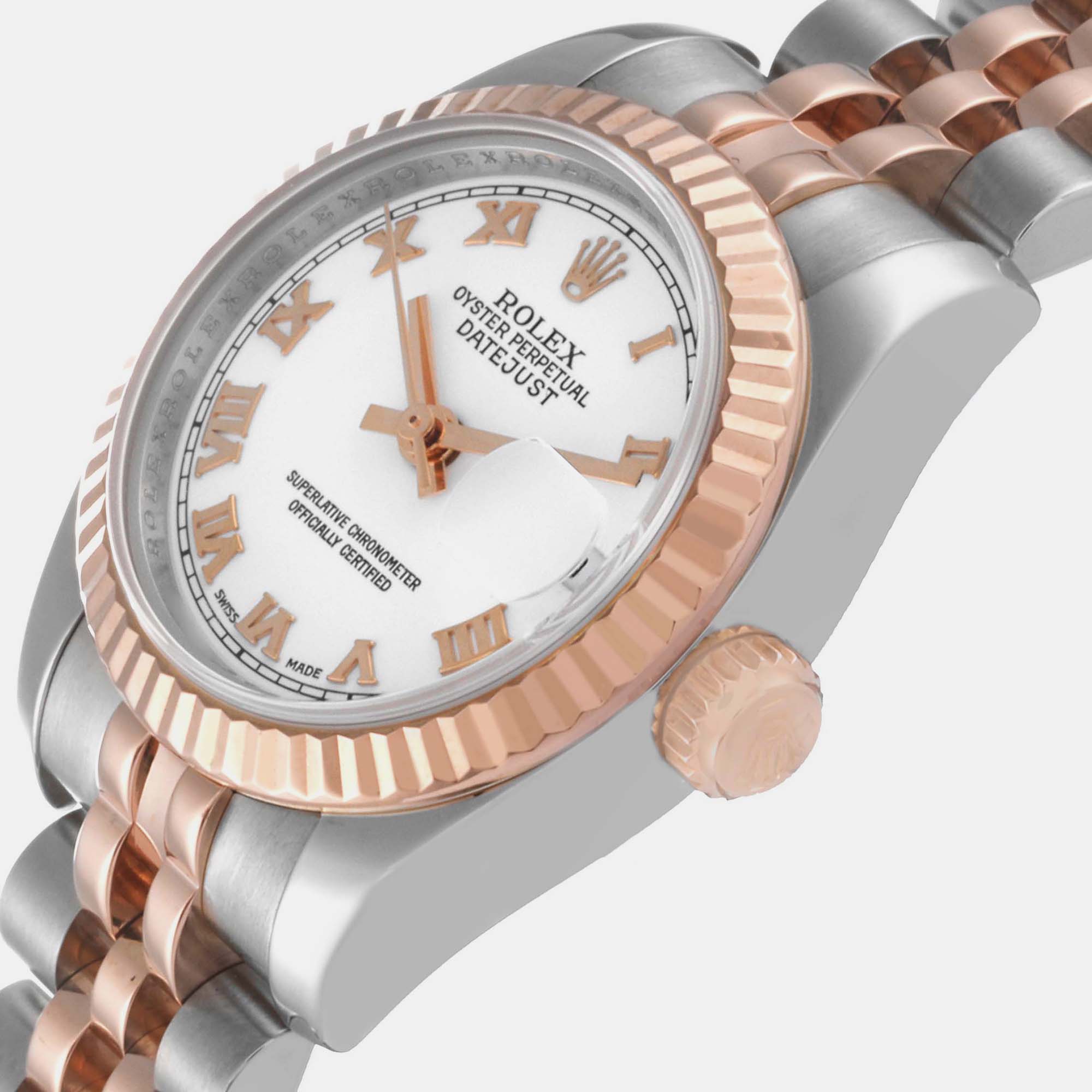 

Rolex Datejust Steel Rose Gold White Dial Ladies Watch 179171