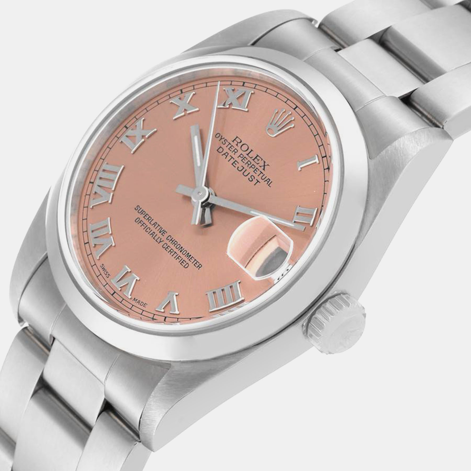 

Rolex Datejust Midsize Salmon Dial Steel Ladies Watch 78240 31 mm, Pink