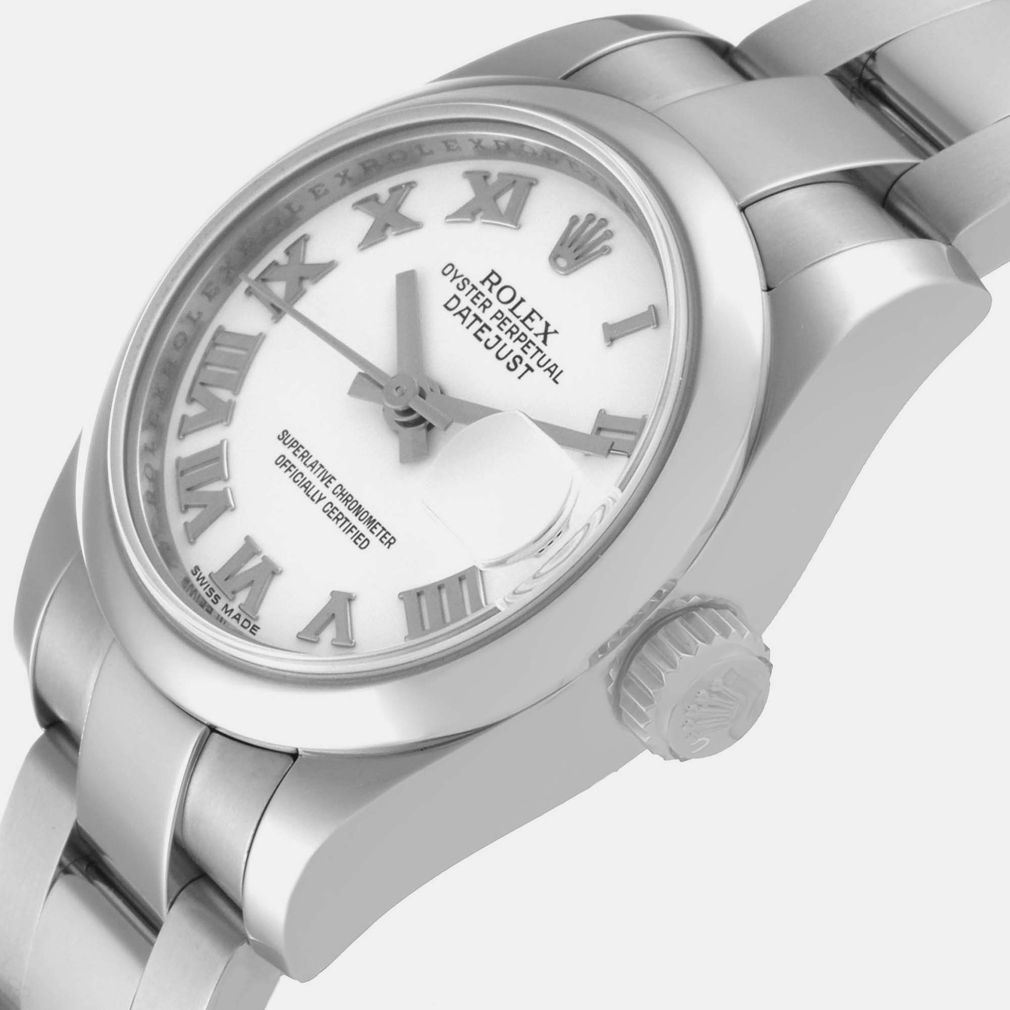 

Rolex Datejust 26 White Dial Oyster Bracelet Steel Ladies Watch 179160