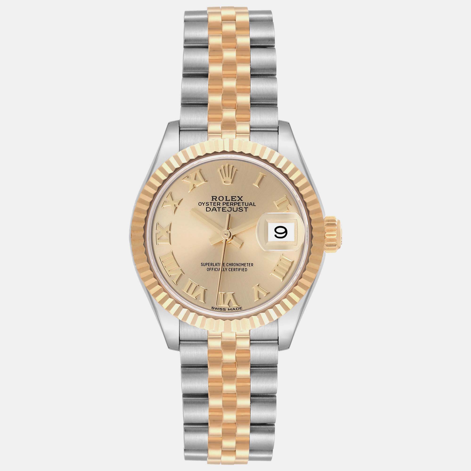 

Rolex Datejust Steel Yellow Gold Champagne Dial Ladies Watch 279173 28 mm