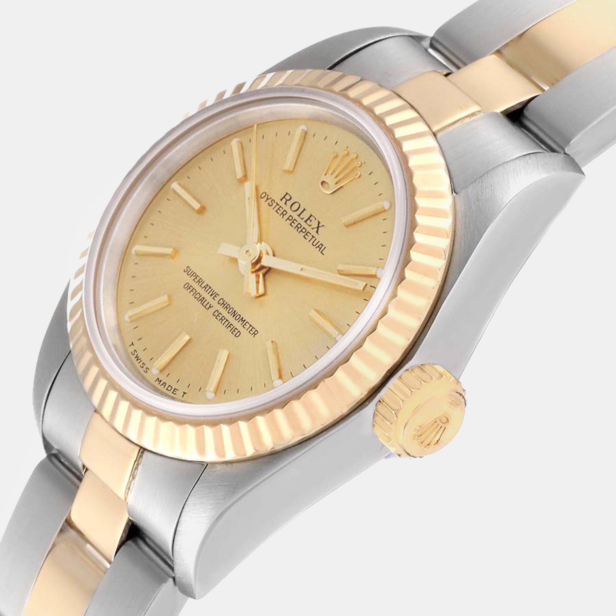 

Rolex Oyster Perpetual Steel Yellow Gold Ladies Watch 67193