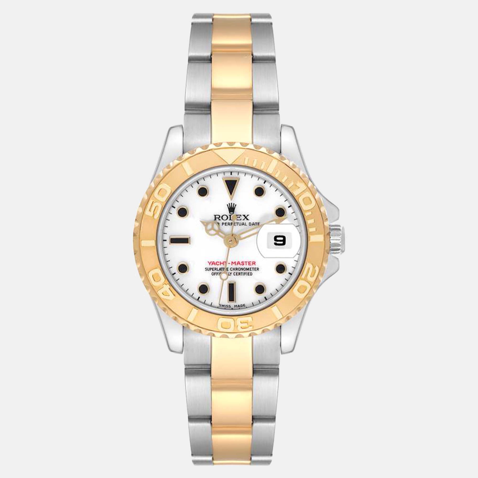 

Rolex Yachtmaster 29 White Dial Steel Yellow Gold Ladies Watch 169623