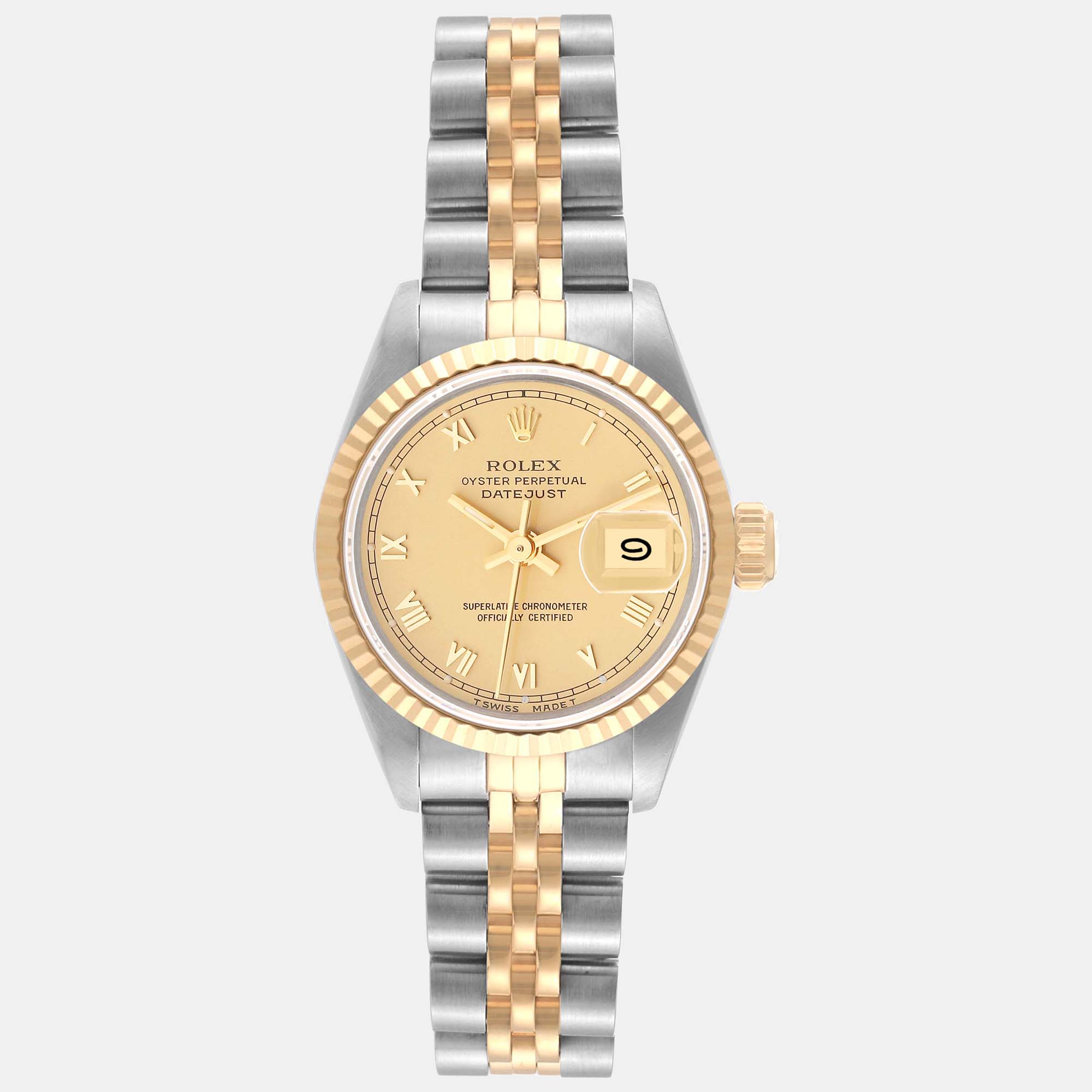 

Rolex Datejust Champagne Dial Steel Yellow Gold Ladies Watch