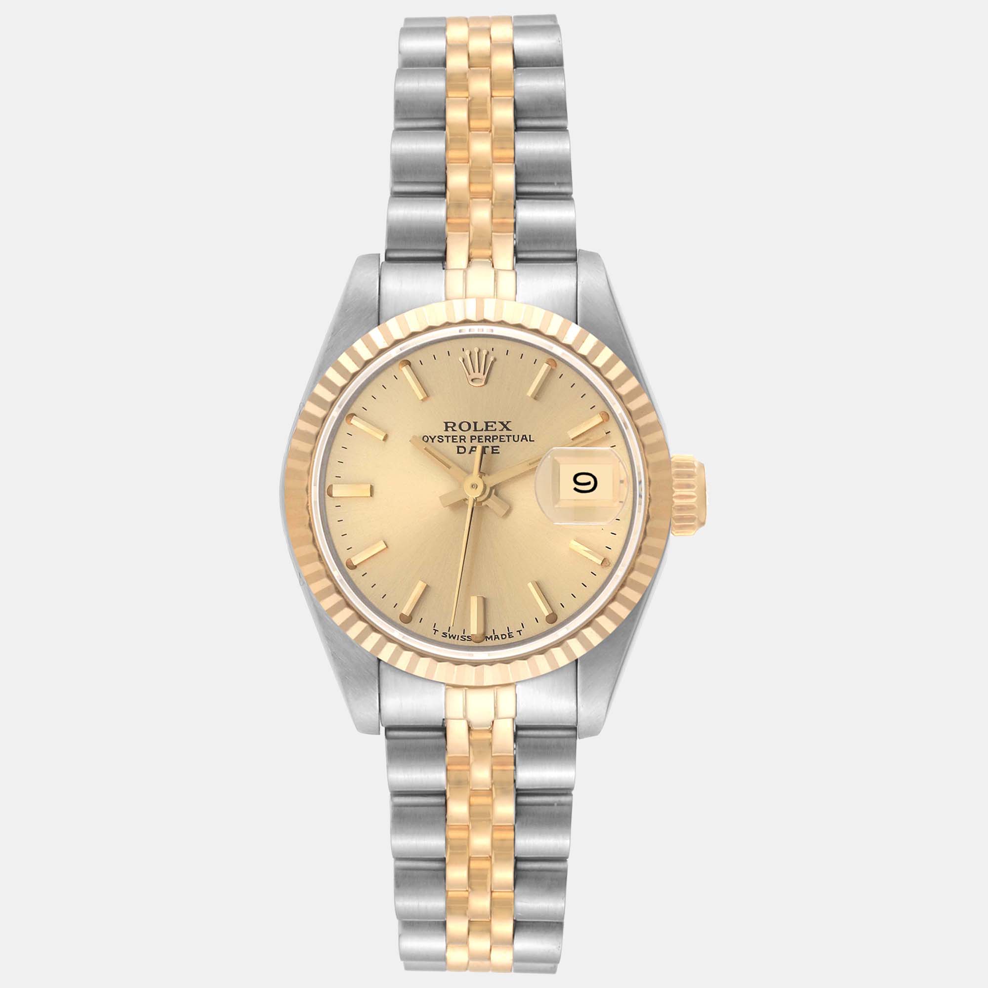 

Rolex Datejust Champagne Dial Steel Yellow Gold Ladies Watch