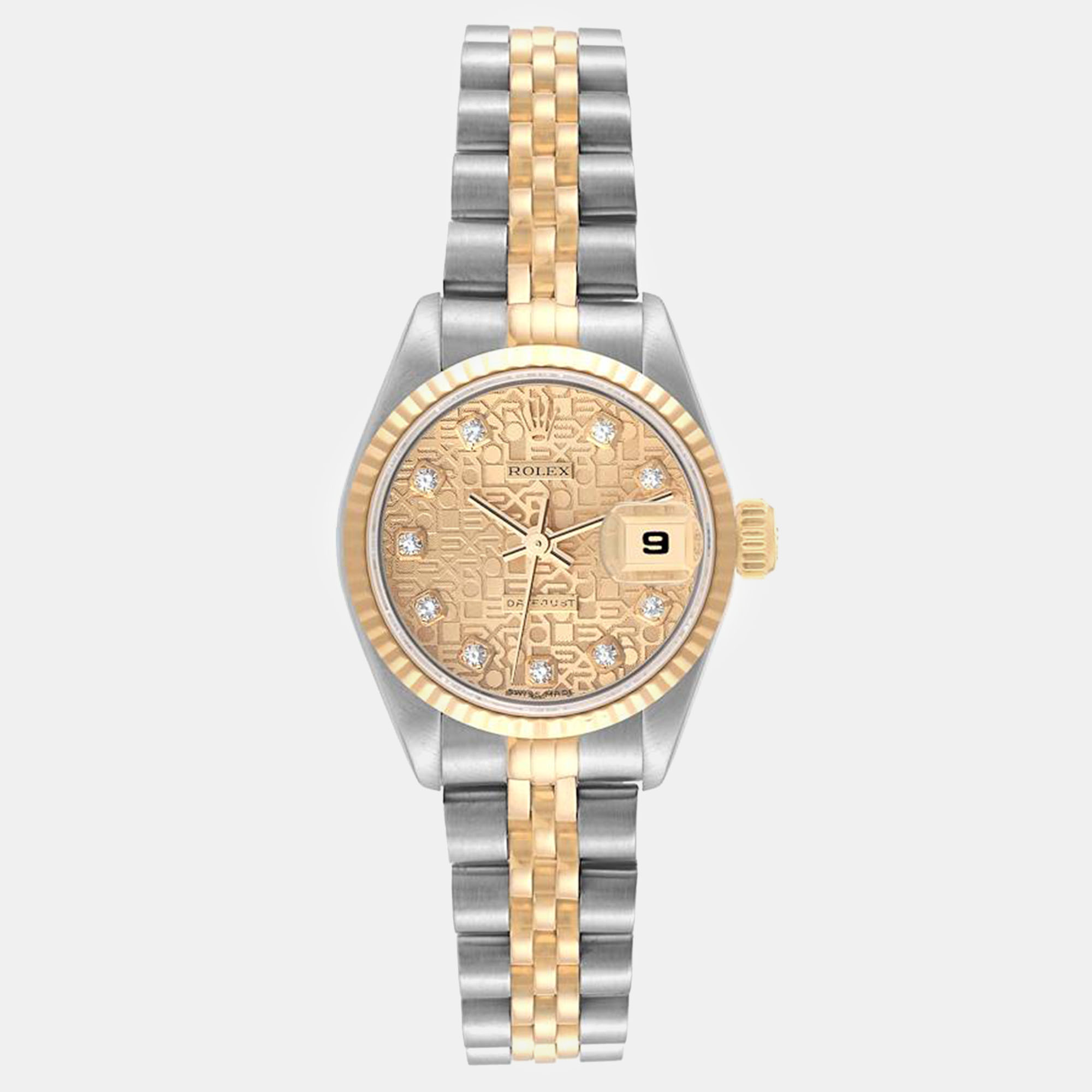 

Rolex Datejust Steel Yellow Gold Anniversary Diamond Dial Ladies Watch 26 mm