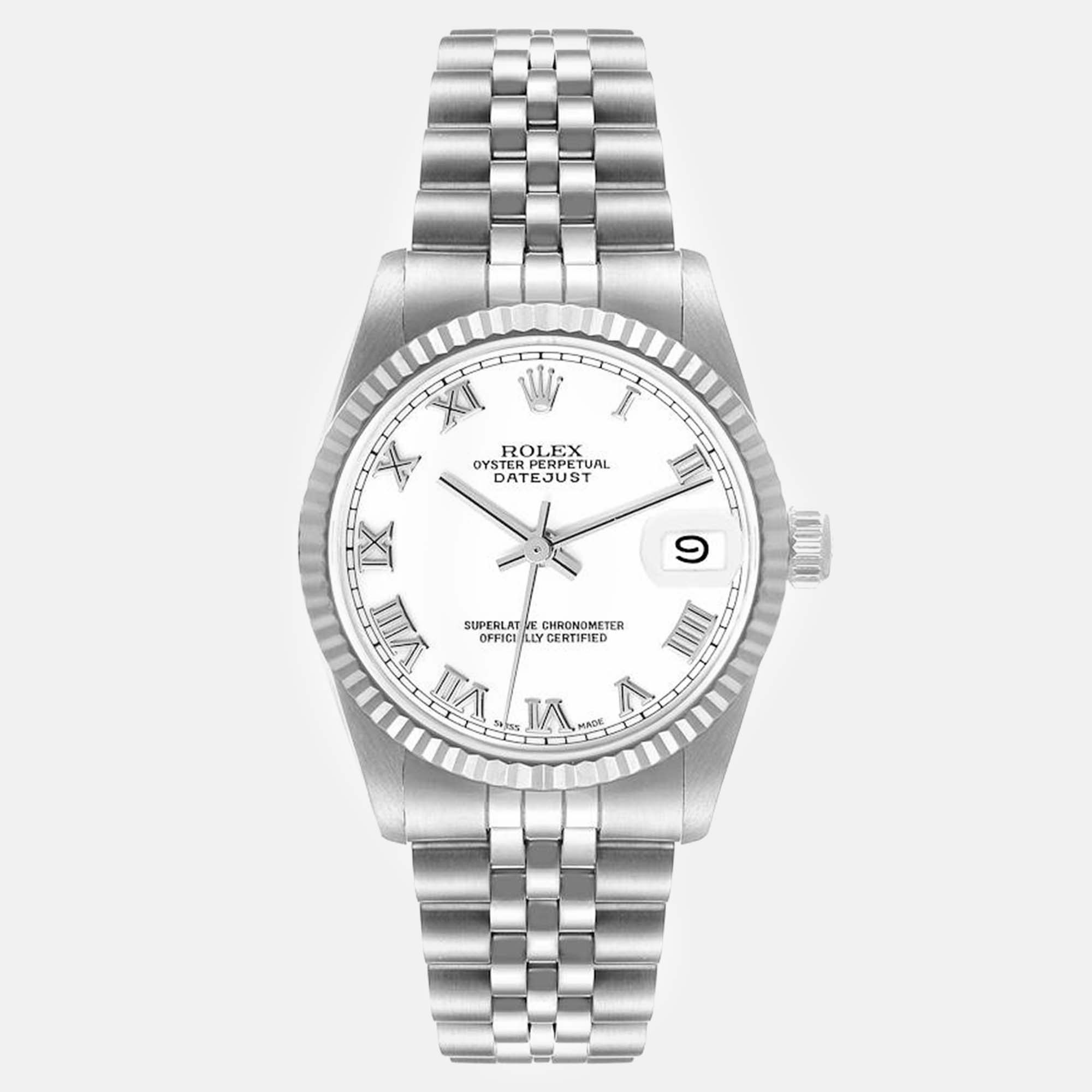 

Rolex Datejust Midsize Steel White Gold Ladies Watch