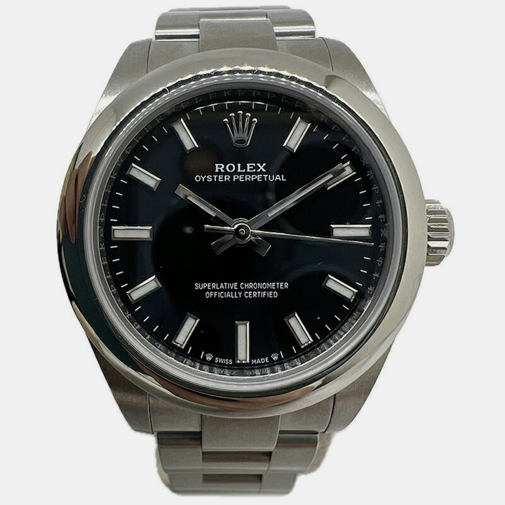 

Rolex Black Stainless steel Oyster Perpetual 276200 Women's Watch