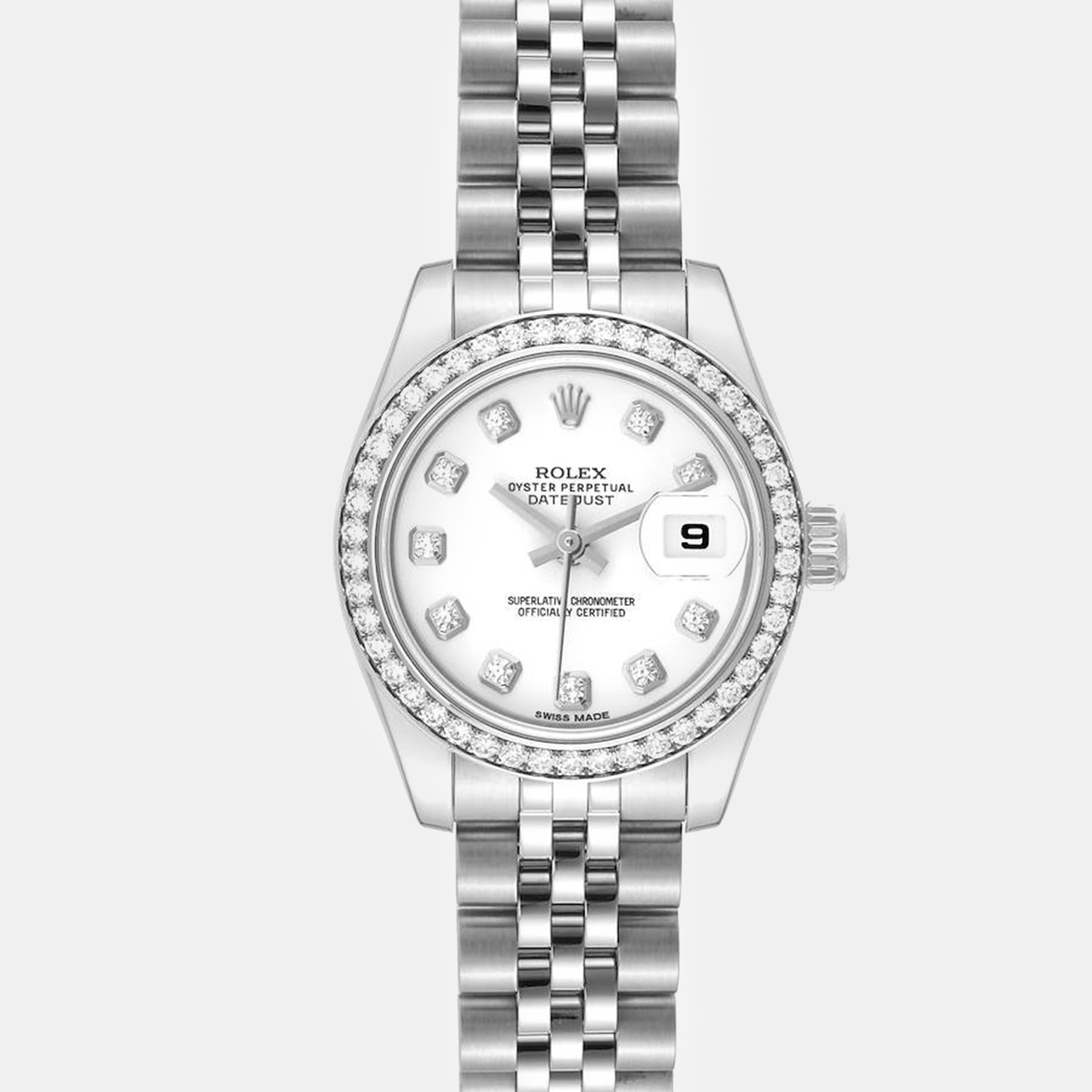 

Rolex Datejust Steel White Gold Diamond Ladies Watch
