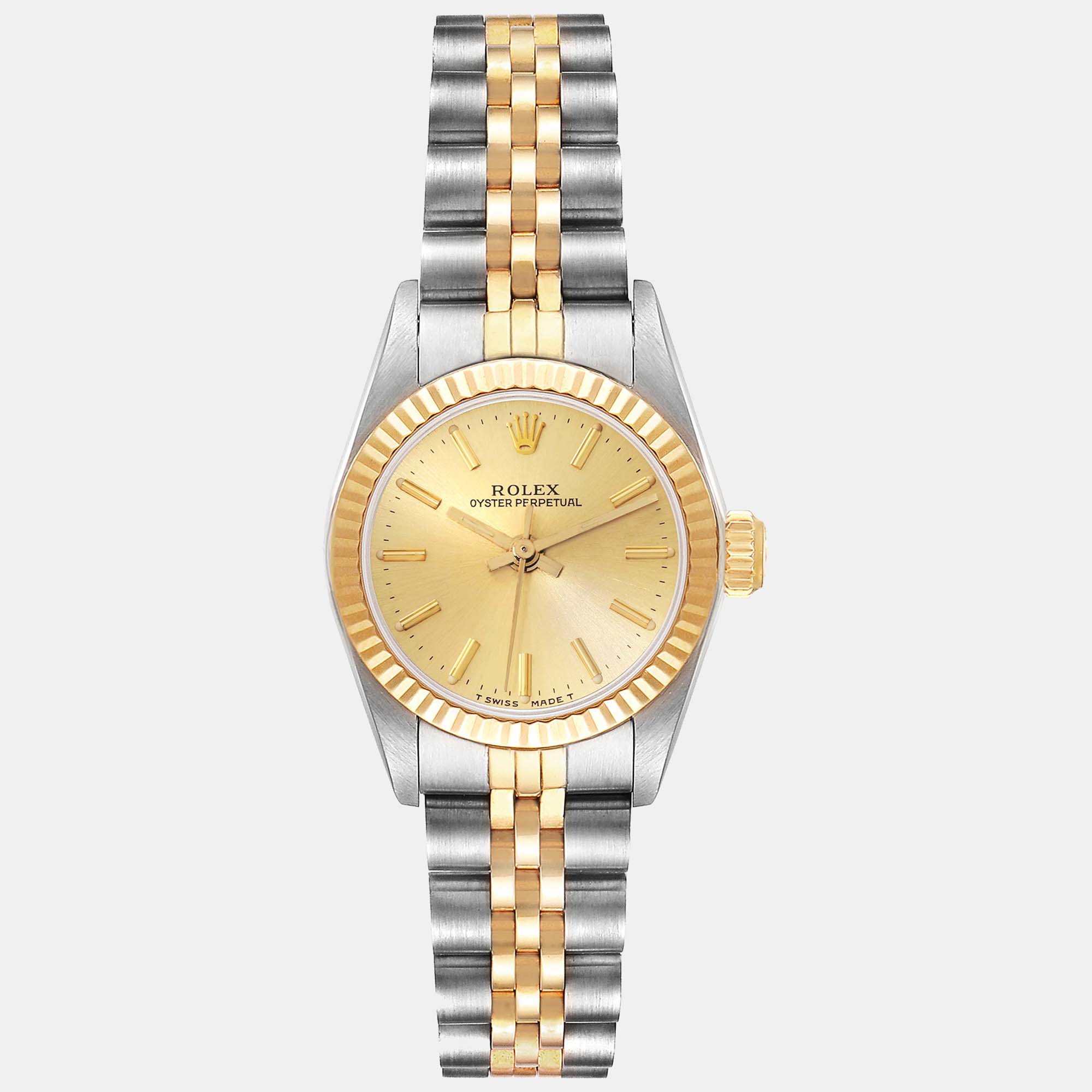 

Rolex Oyster Perpetual Steel Yellow Gold Ladies Watch 24 mm