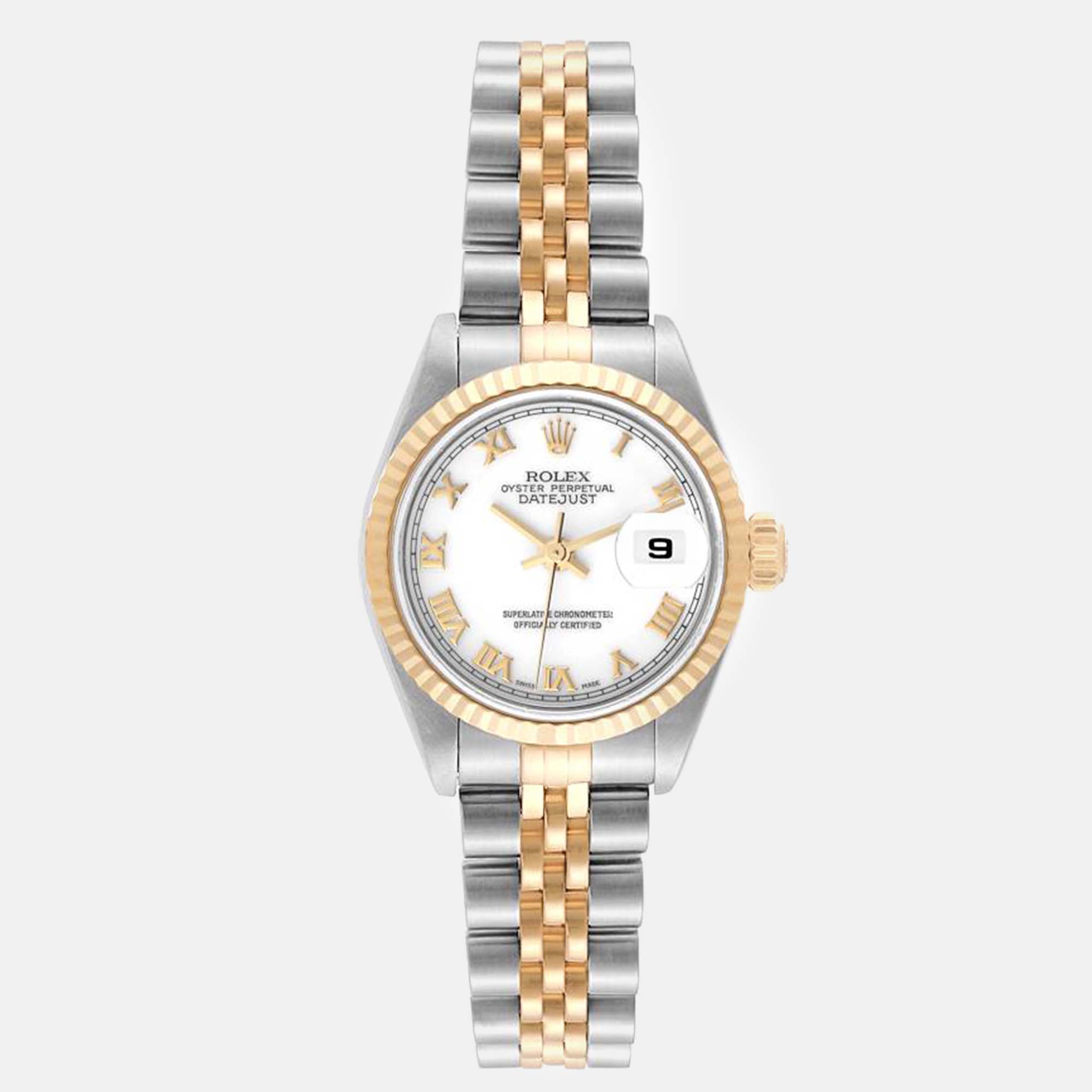 

Rolex Datejust Steel Yellow Gold White Dial Ladies Watch 26 mm
