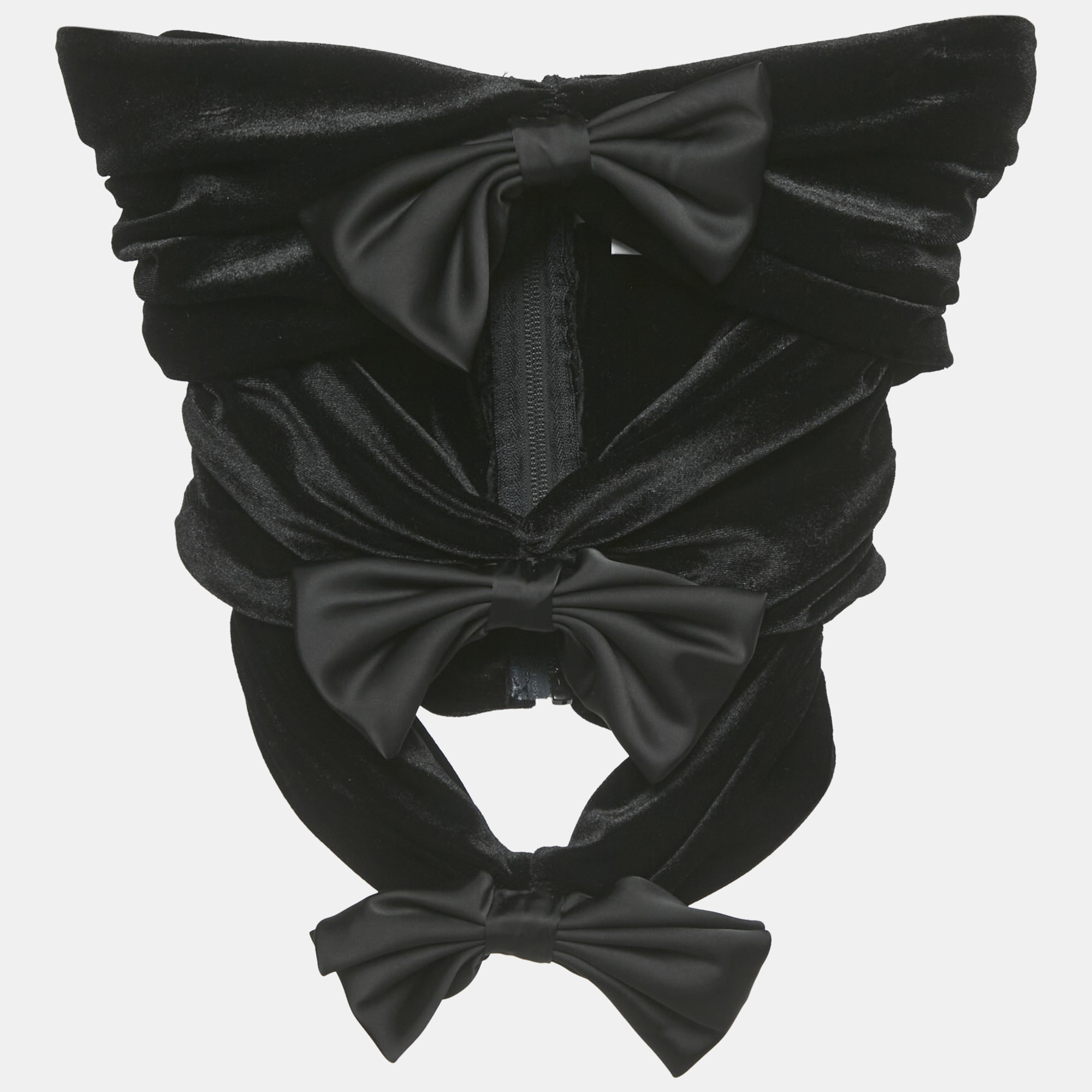 

Ronny Kobo Black Velvet Bow Detail Top XS
