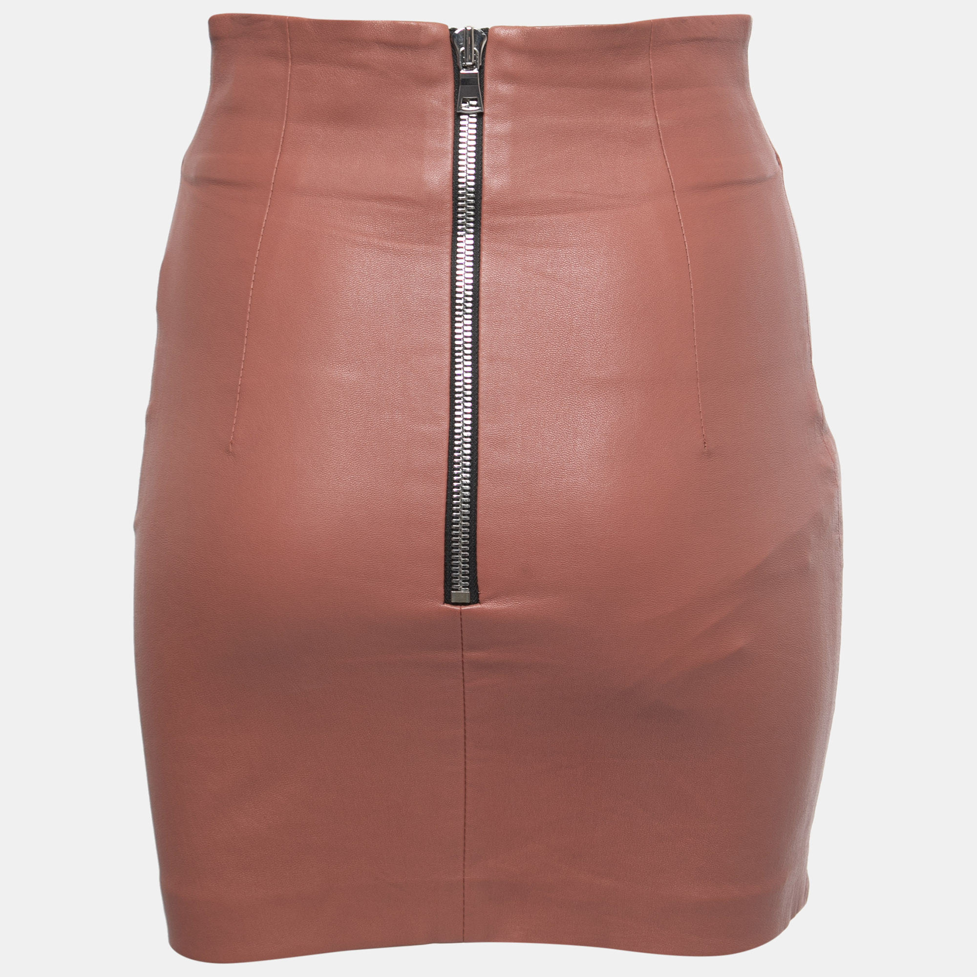 

Sablyn Brown Leather Mini Skirt
