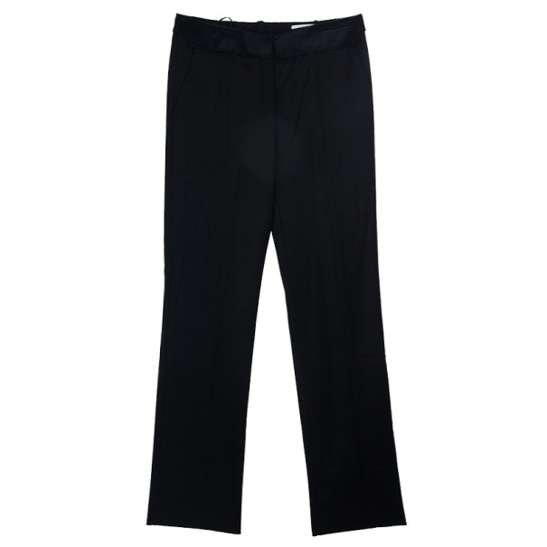 مملوكة مسبقًا Yves Saint Laurent Satin Belt Black Pants M