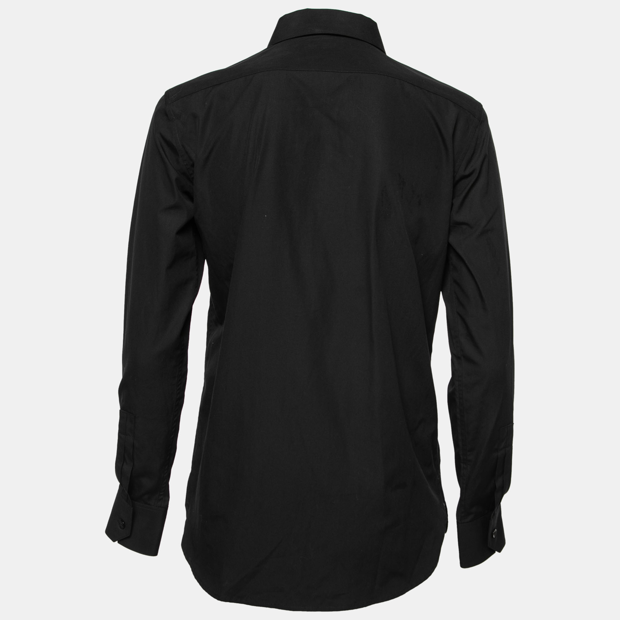 

Saint Laurent Black Cotton Button Front Shirt