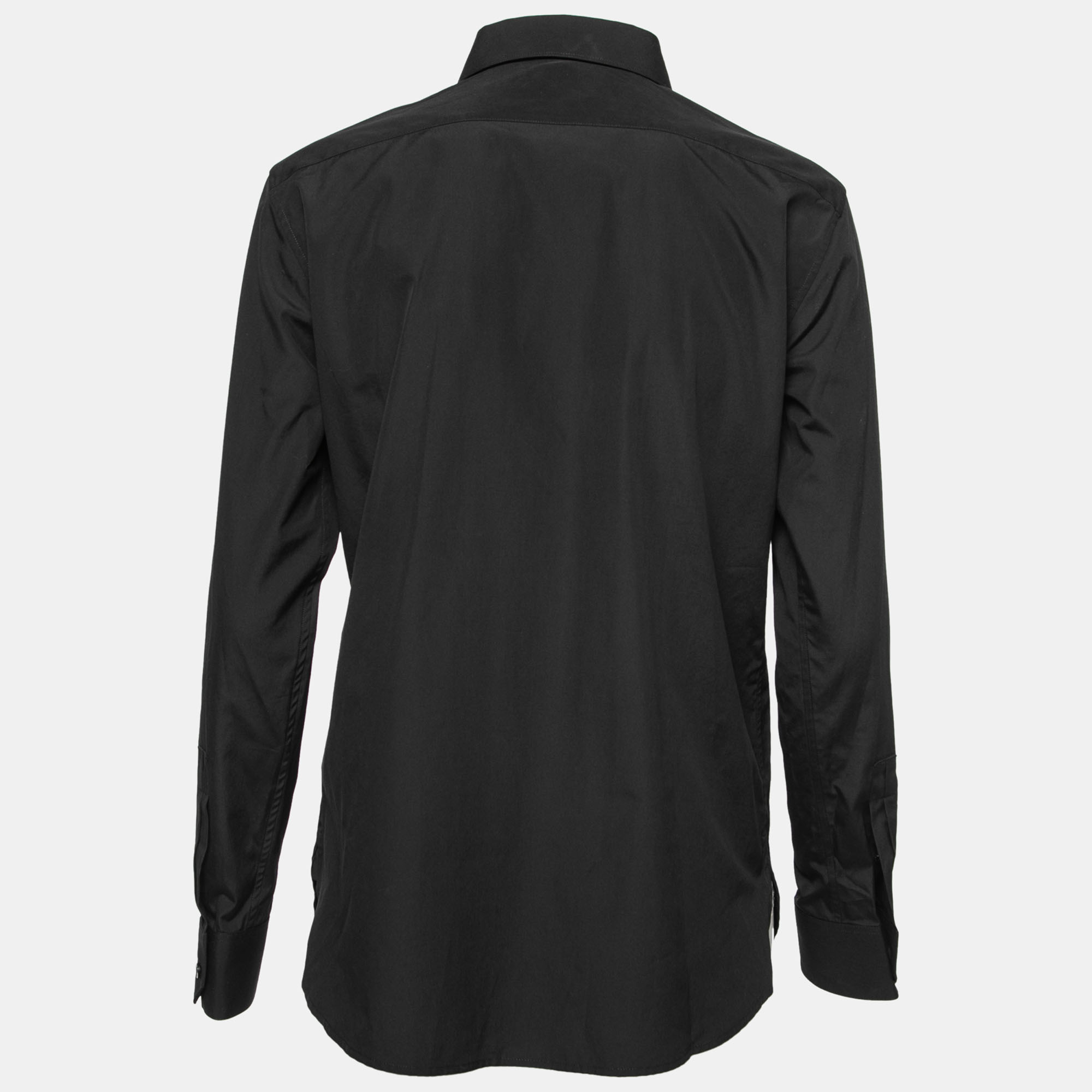 

Saint Laurent Black Cotton Button Front Shirt