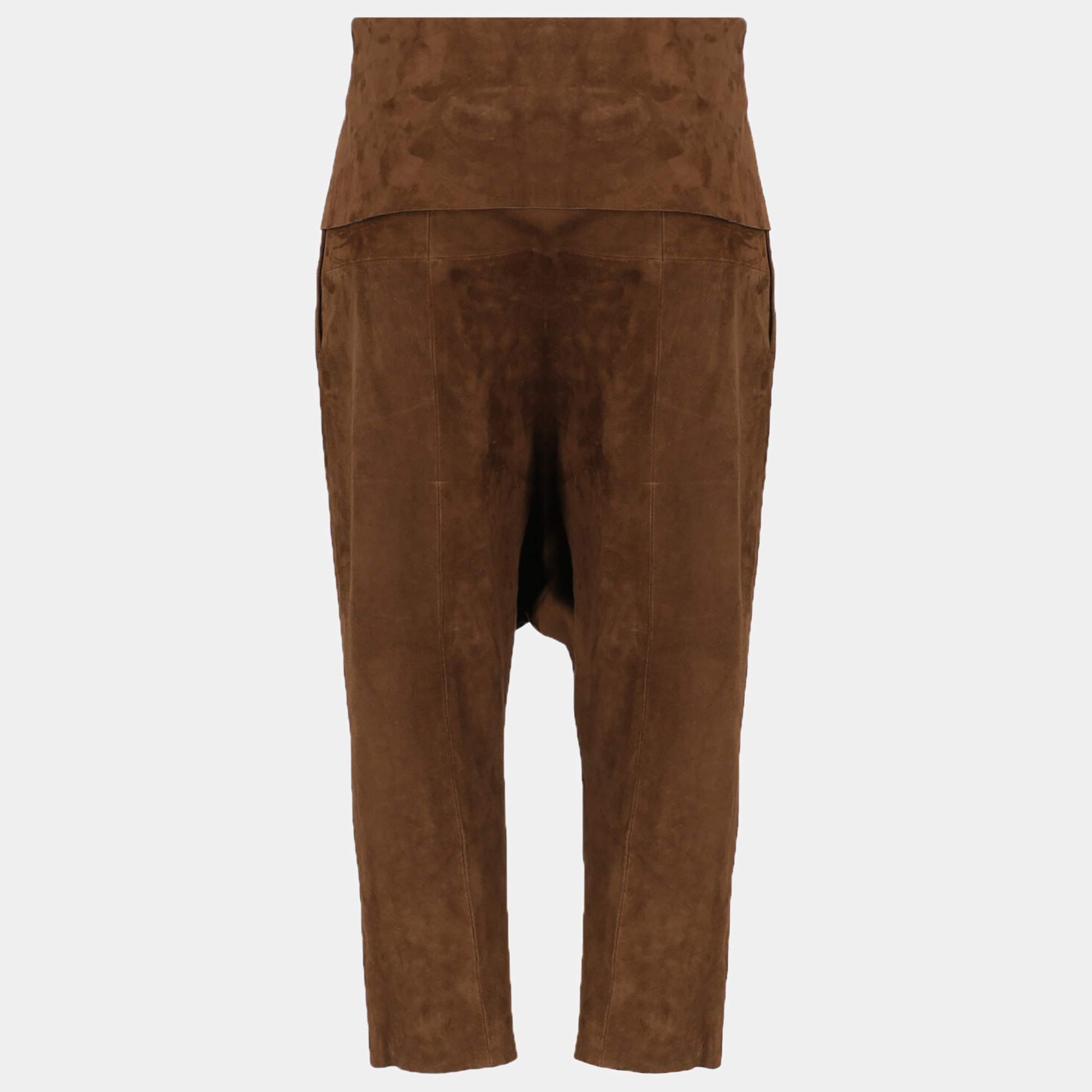 

Saint Laurent Women's Leather Trousers - Brown