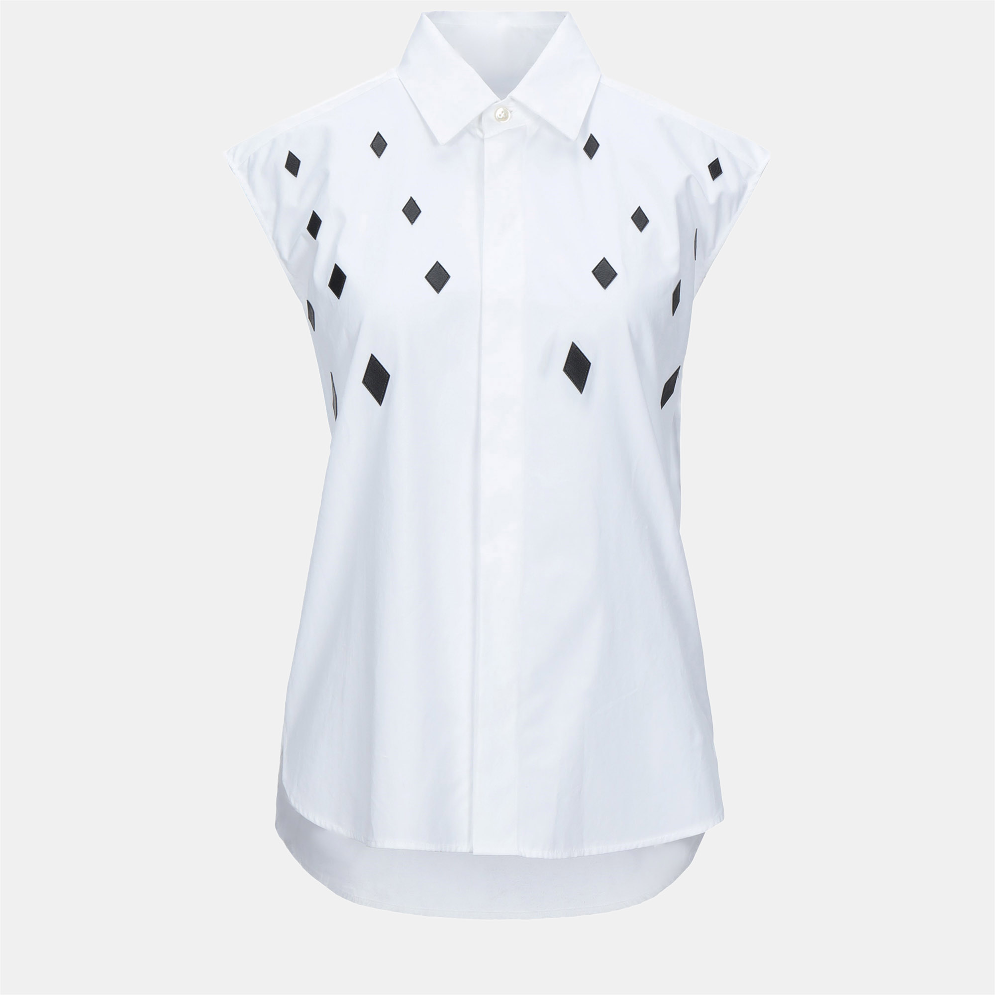 Pre-owned Saint Laurent Cotton Shirt Fr 38 In White