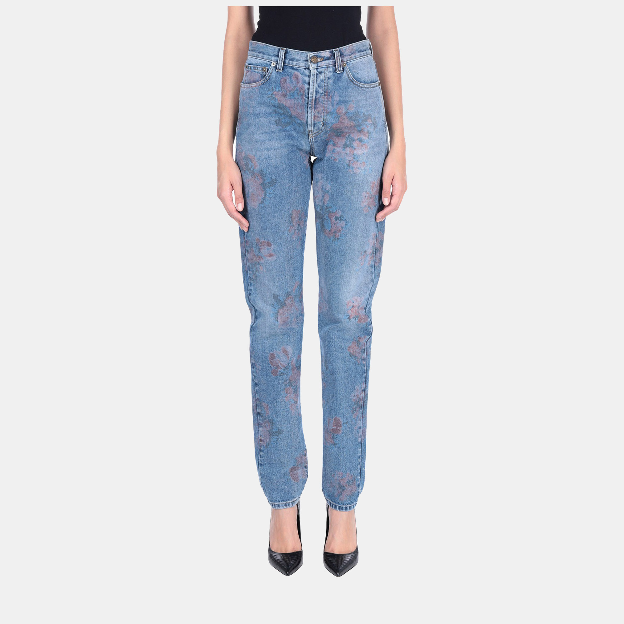 

Saint Laurent Cotton Jeans 28, Blue