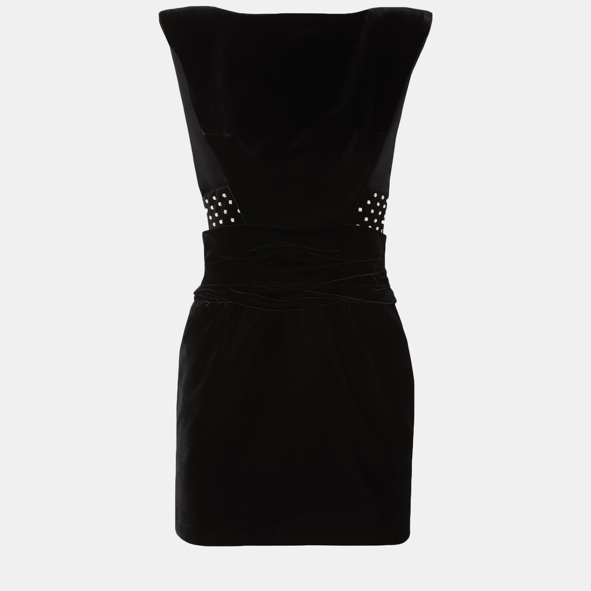 

Saint Laurent Viscose Mini dresses 40, Black