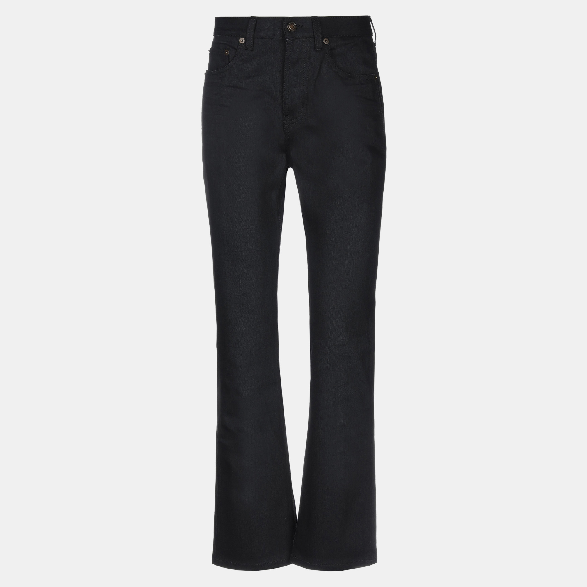 

Saint Laurent Black Denim Straight Leg Denim S Waist