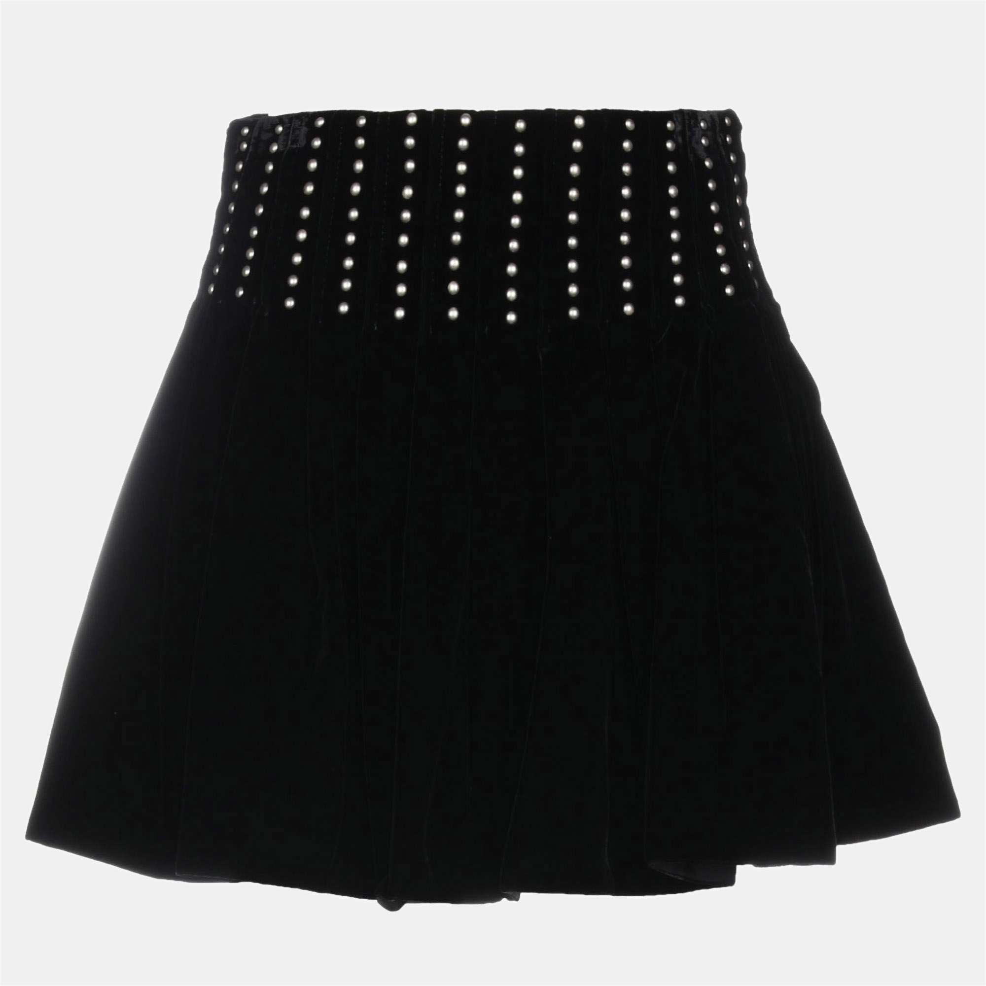

Saint Laurent Viscose Mini skirt 38, Black