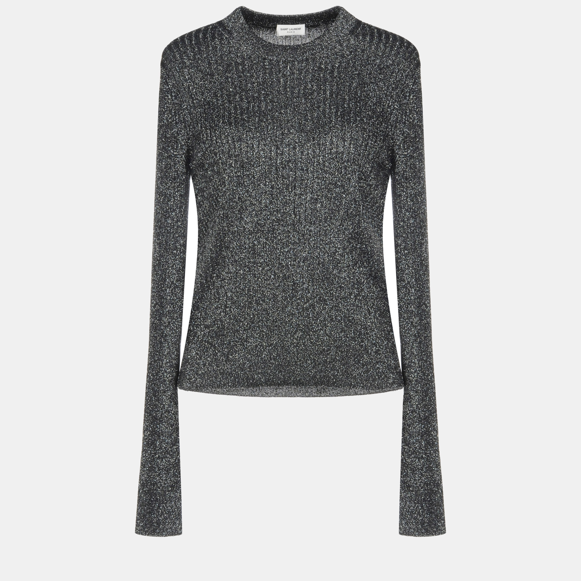 Pre-owned Saint Laurent Acetate Sweater M In Grey