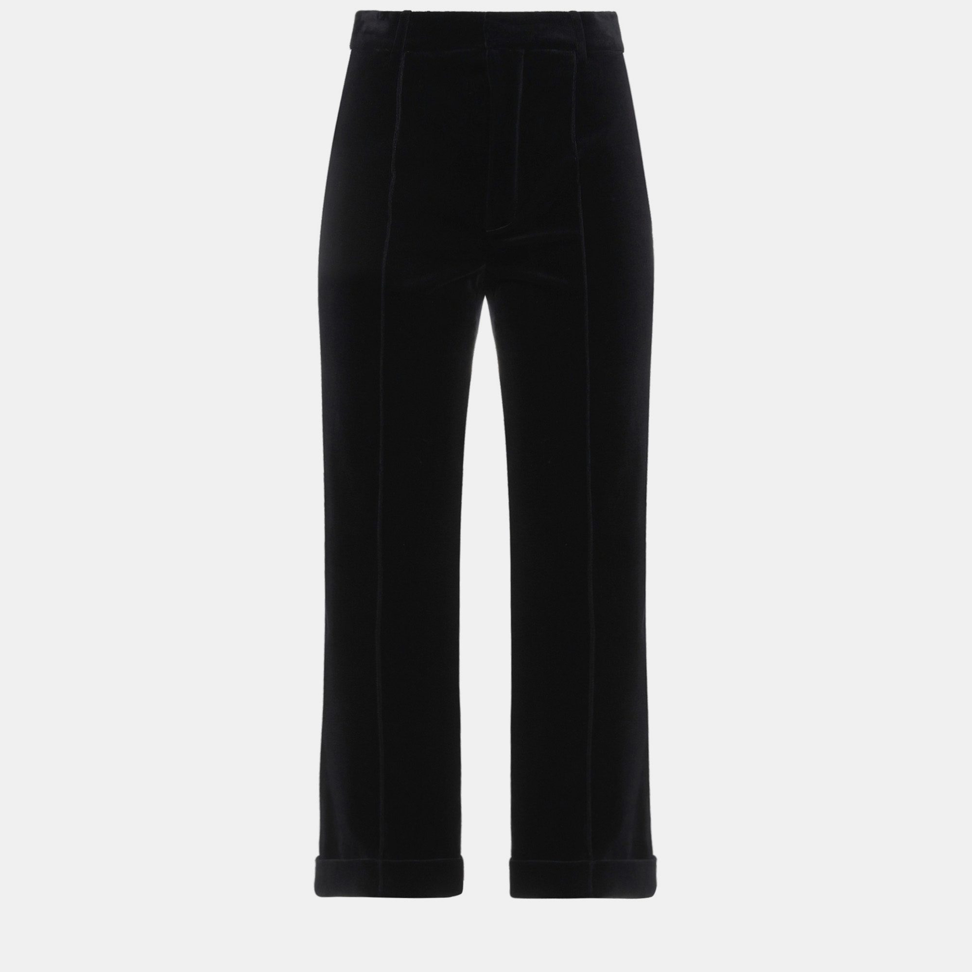 Pre-owned Saint Laurent Cotton Pants 38 In Black