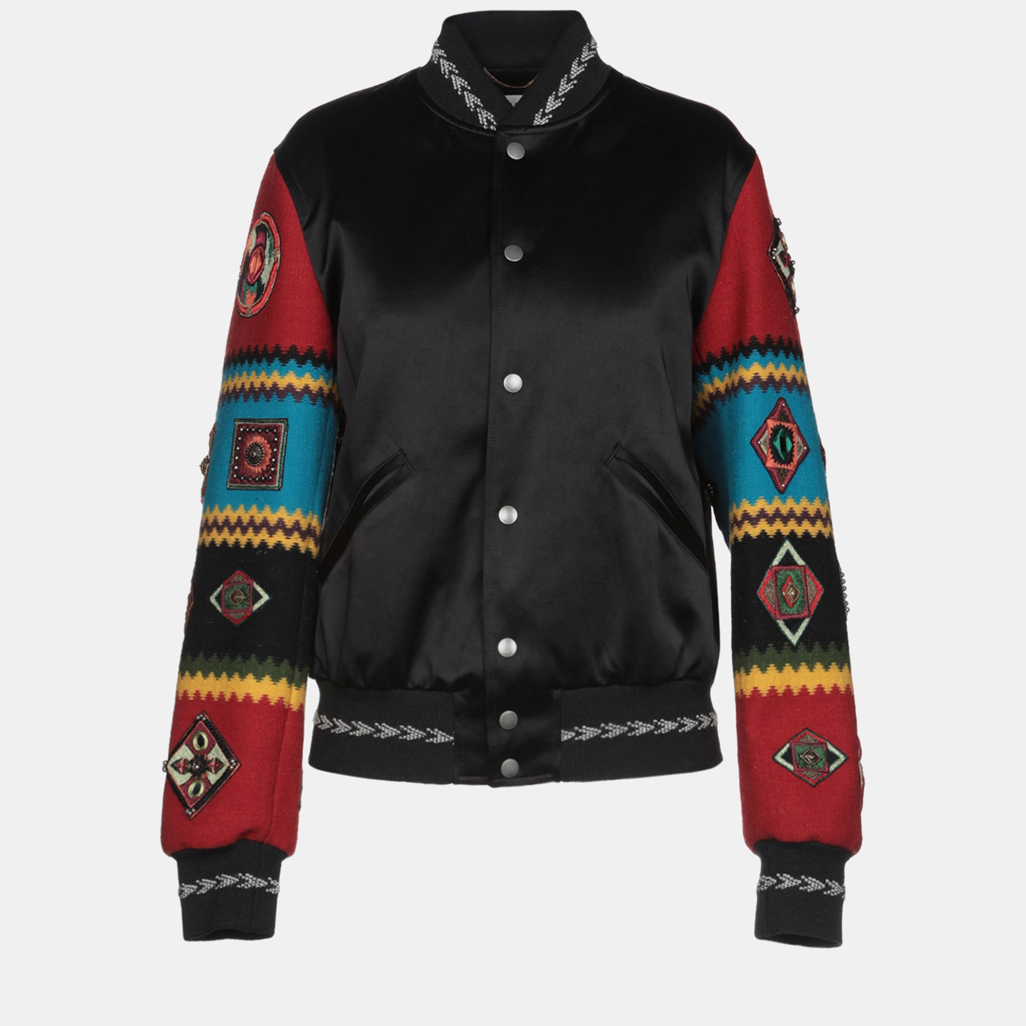 

Saint Laurent Cotton Jacket 38, Black