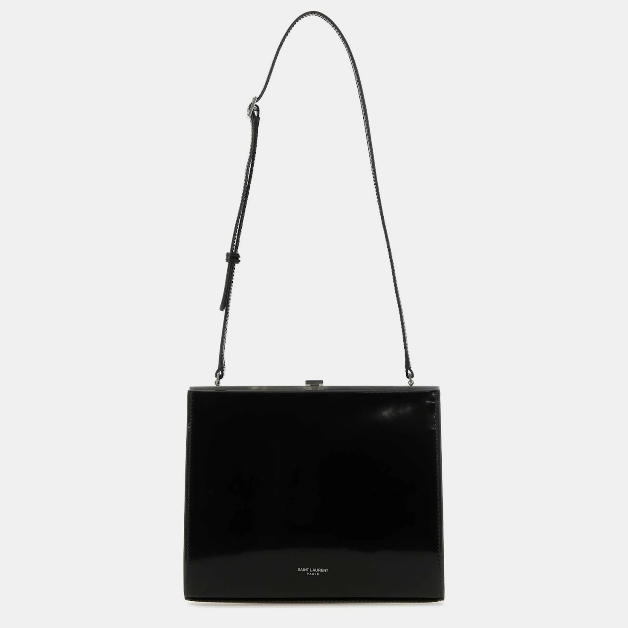 

Saint Laurent Black Leather Le Anne-marie Tote Bag