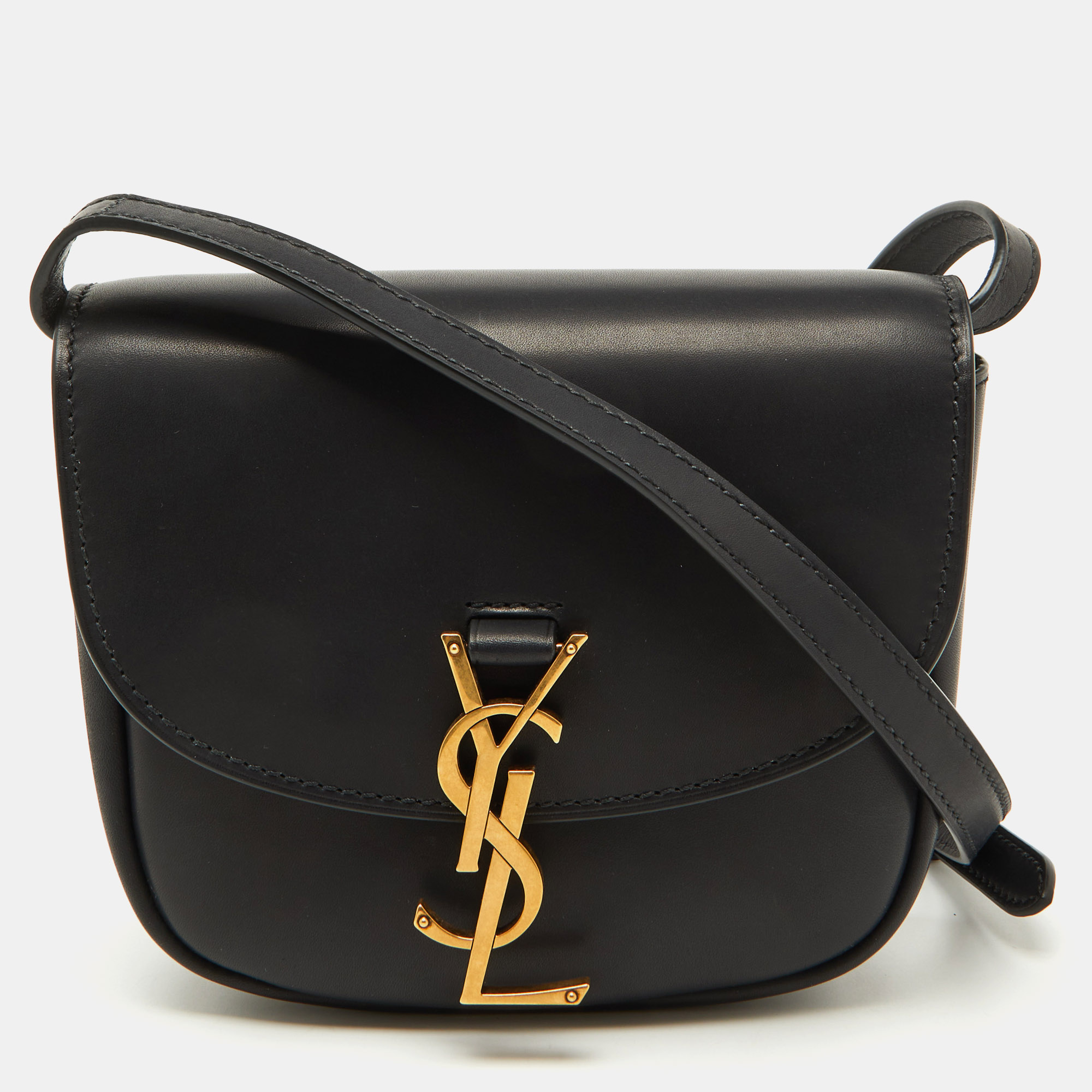 

Saint Laurent Black Leather Small Kaia Shoulder Bag