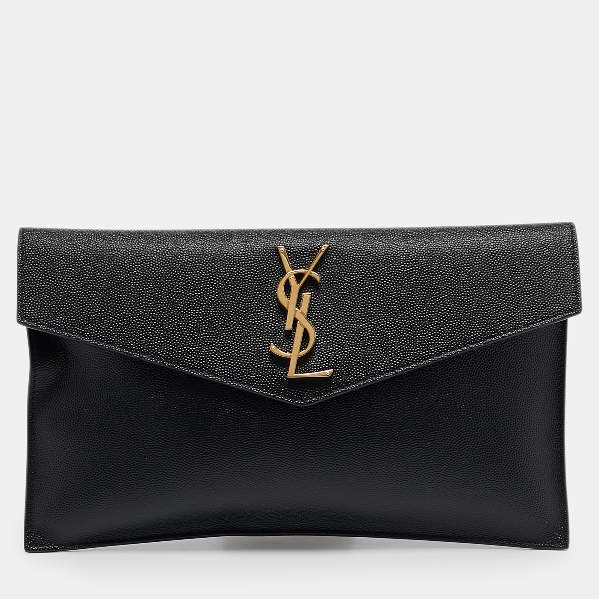 

Saint Laurent Black Leather Uptown Pouch