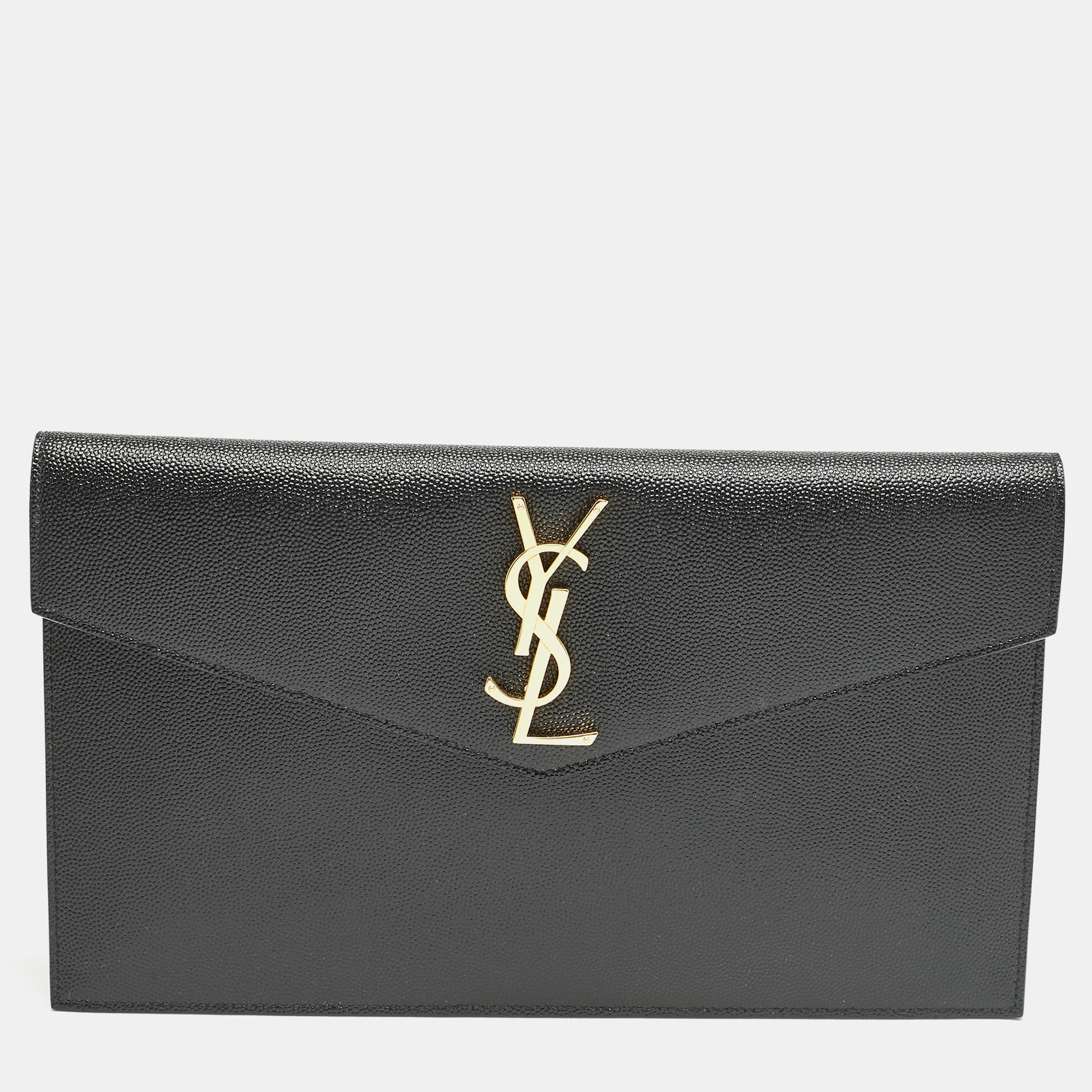 

Saint Laurent Black Leather Uptown Pouch