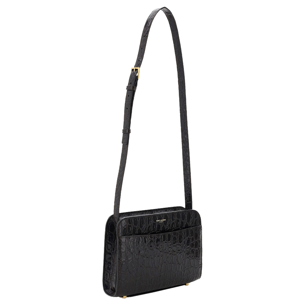 

Saint Laurent Black Embossed Leather Reversed Bag