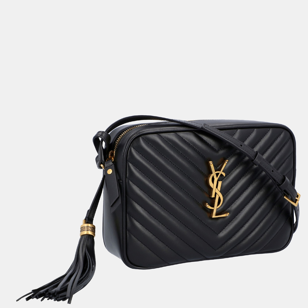 

Saint Laurent Paris Black Quilted Leather Lou Camera Bag