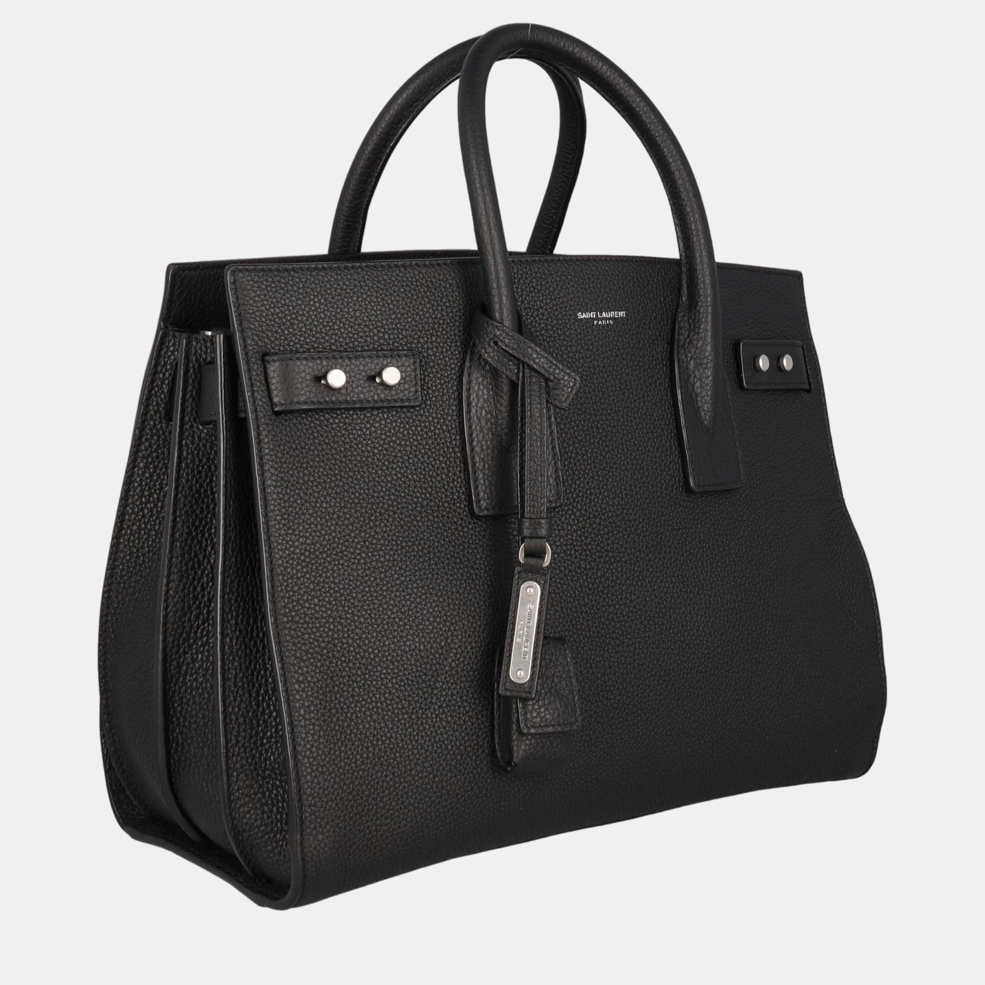 

Saint Laurent Women's Leather Tote Bag - Black