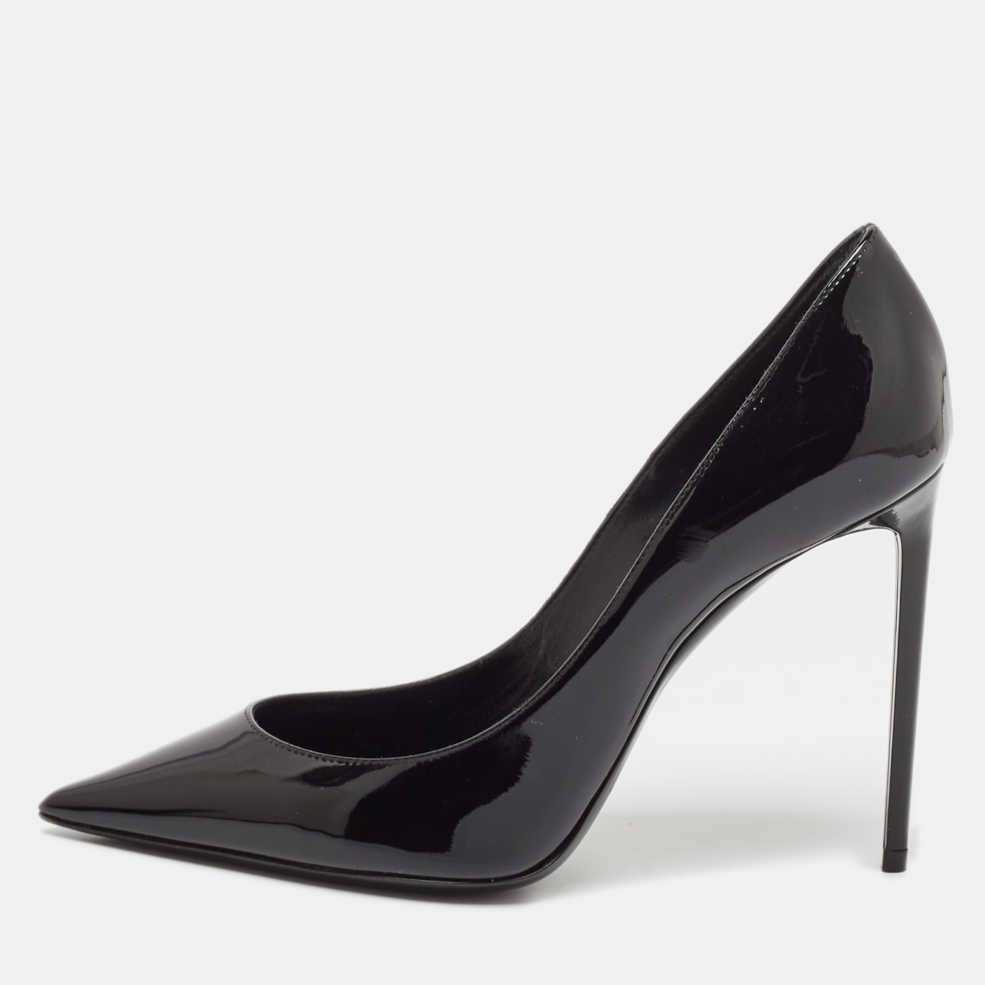 

Saint Laurent Black Patent Leather Zoe Pumps Size