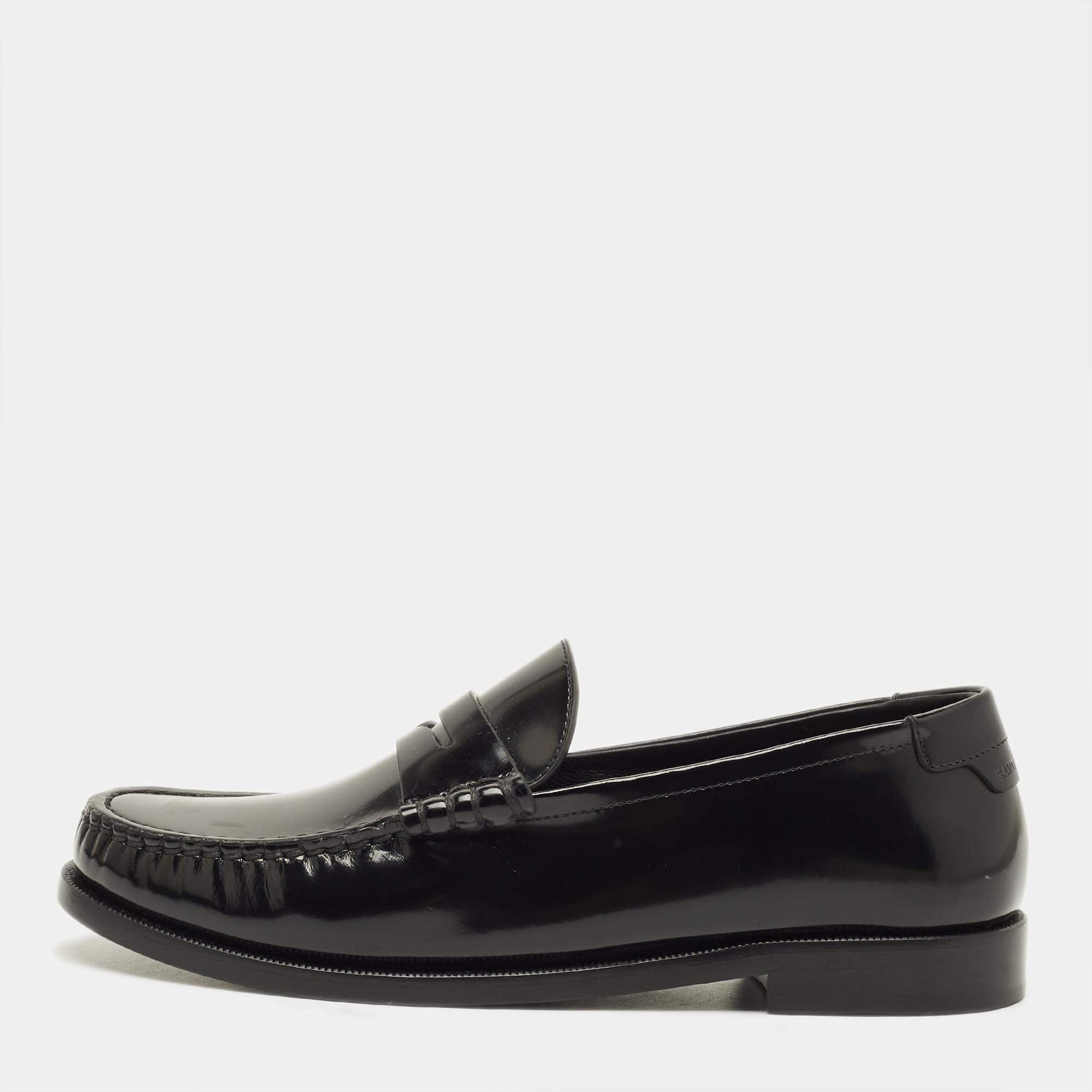 

Saint Laurent Le Loafer Size  Black Patent Leather Loafers