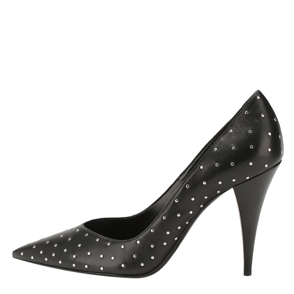 

Saint Laurent Paris Black Leather Pumps Size EU
