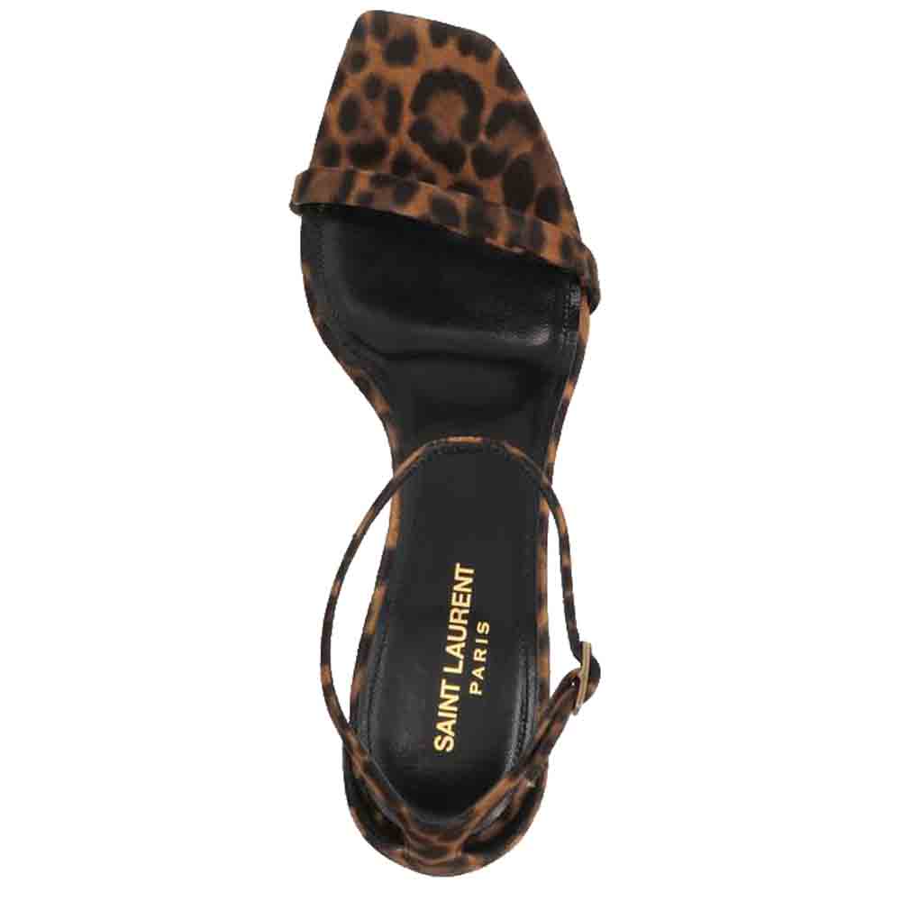 

Saint Laurent Paris Leopard-Print Suede Lexi Ankle-Strap Sandals Size EU, Multicolor