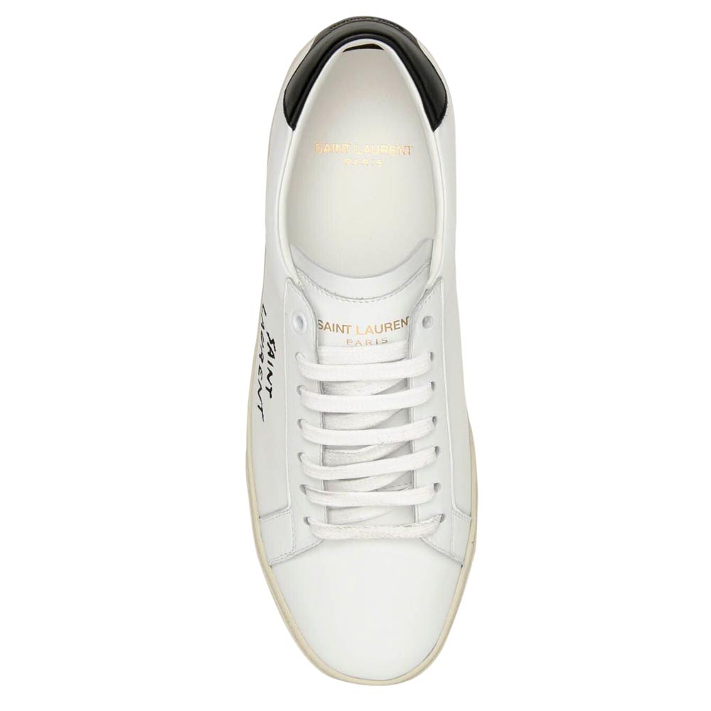 

Saint Laurent Paris White/Black Court Classic SL/06 Sneakers Size IT